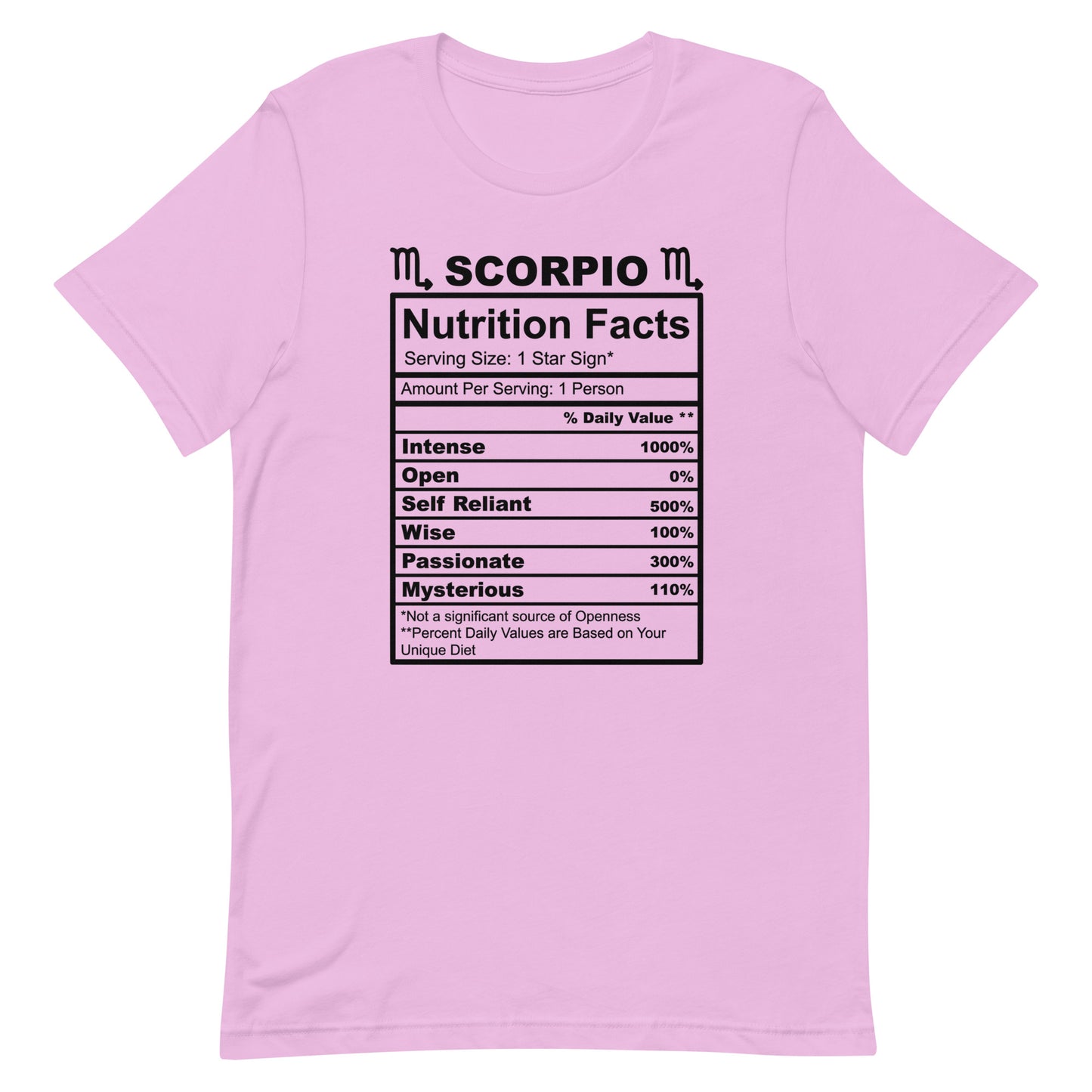 SCORPIO - S-M - Unisex T-Shirt (black letters)