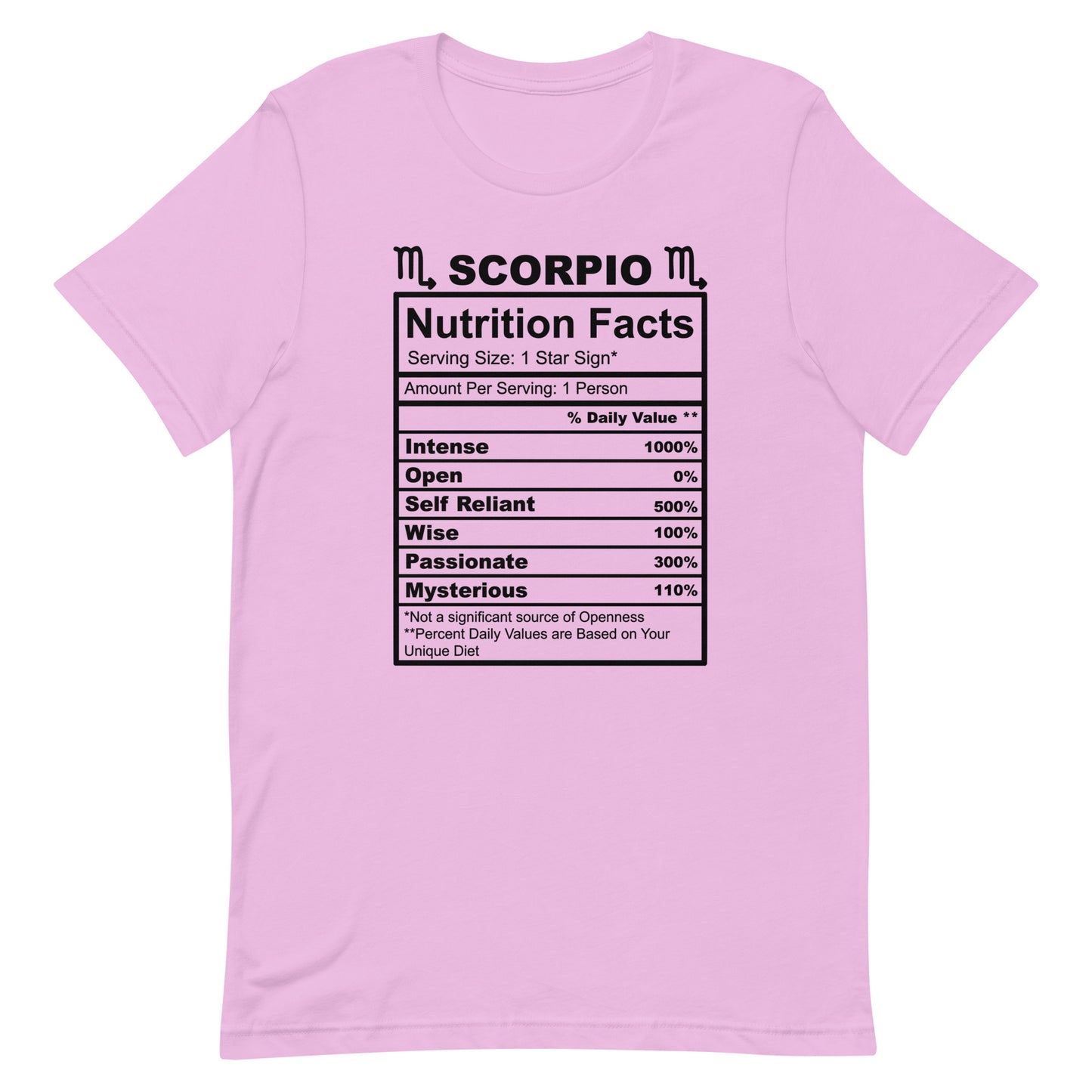 SCORPIO - L-XL - Unisex T-Shirt (black letters)