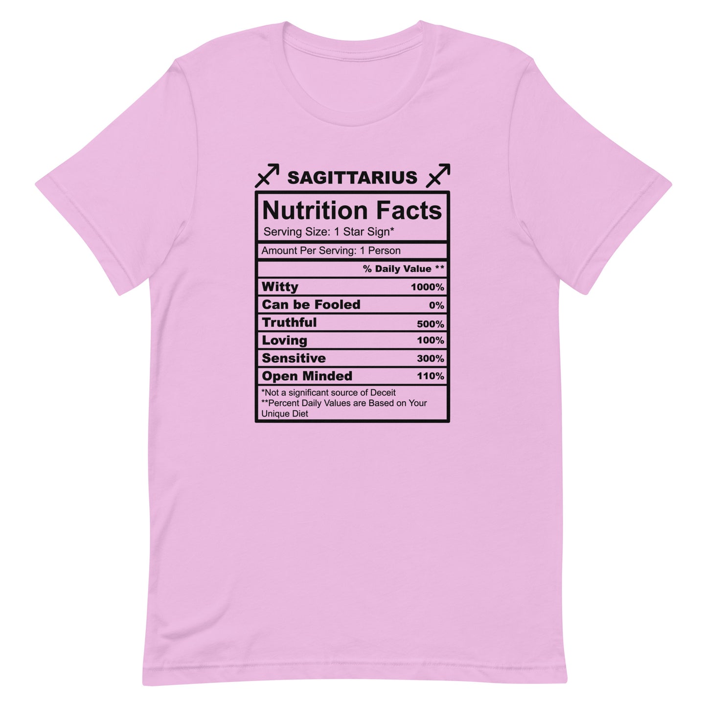 SAGITTARUIS - L-XL - Unisex T-Shirt (black letters)