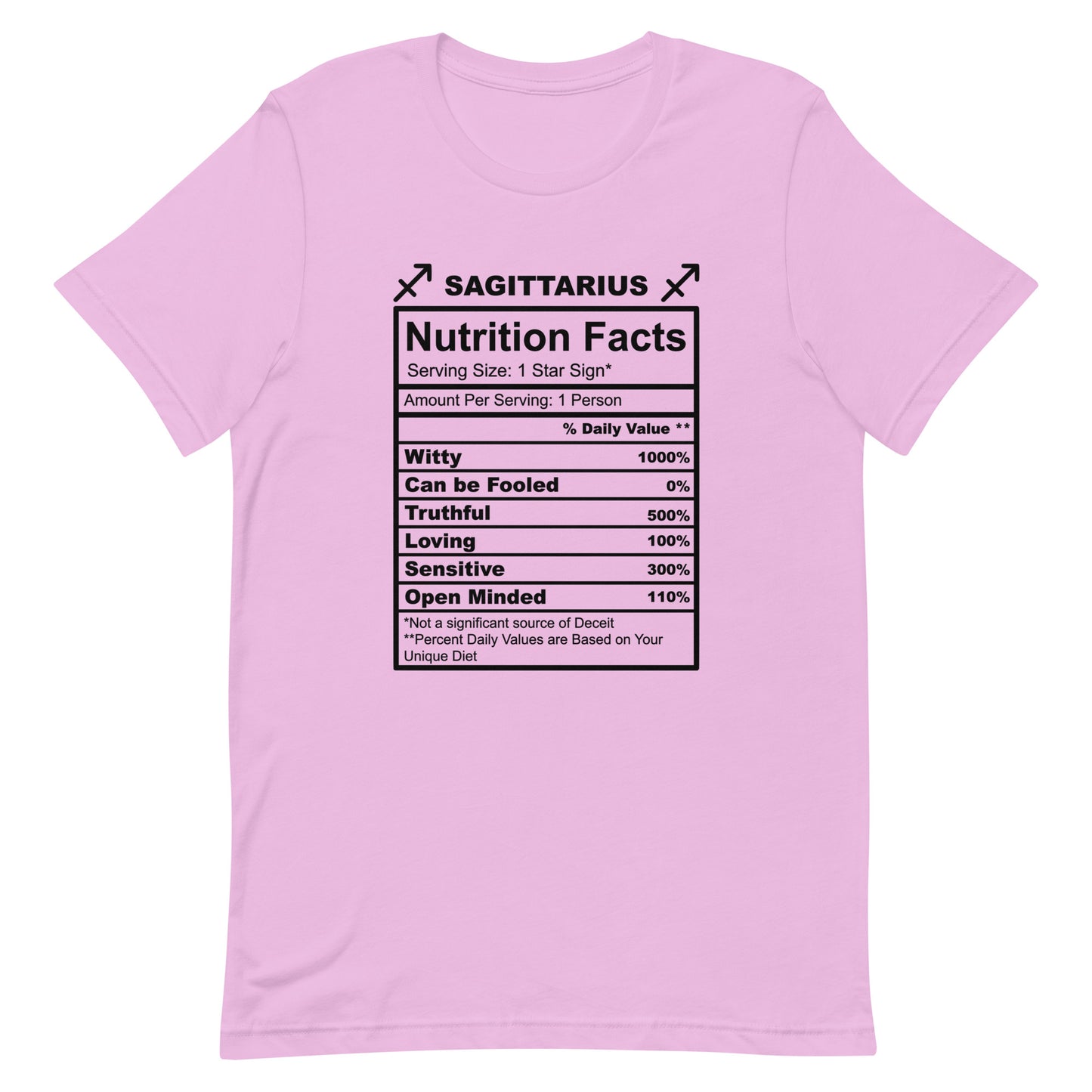 SAGITTARUIS -2XL-3XL - Unisex T-Shirt (black letters)