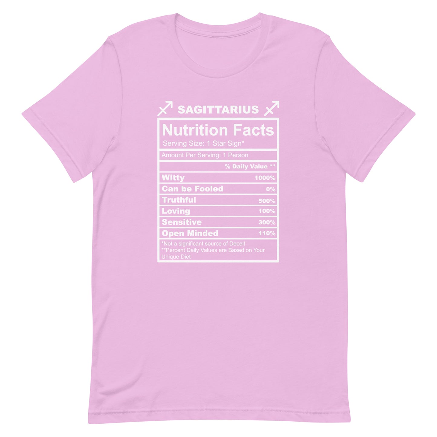 SAGITTARUIS -2XL-3XL - Unisex T-Shirt (white letters)