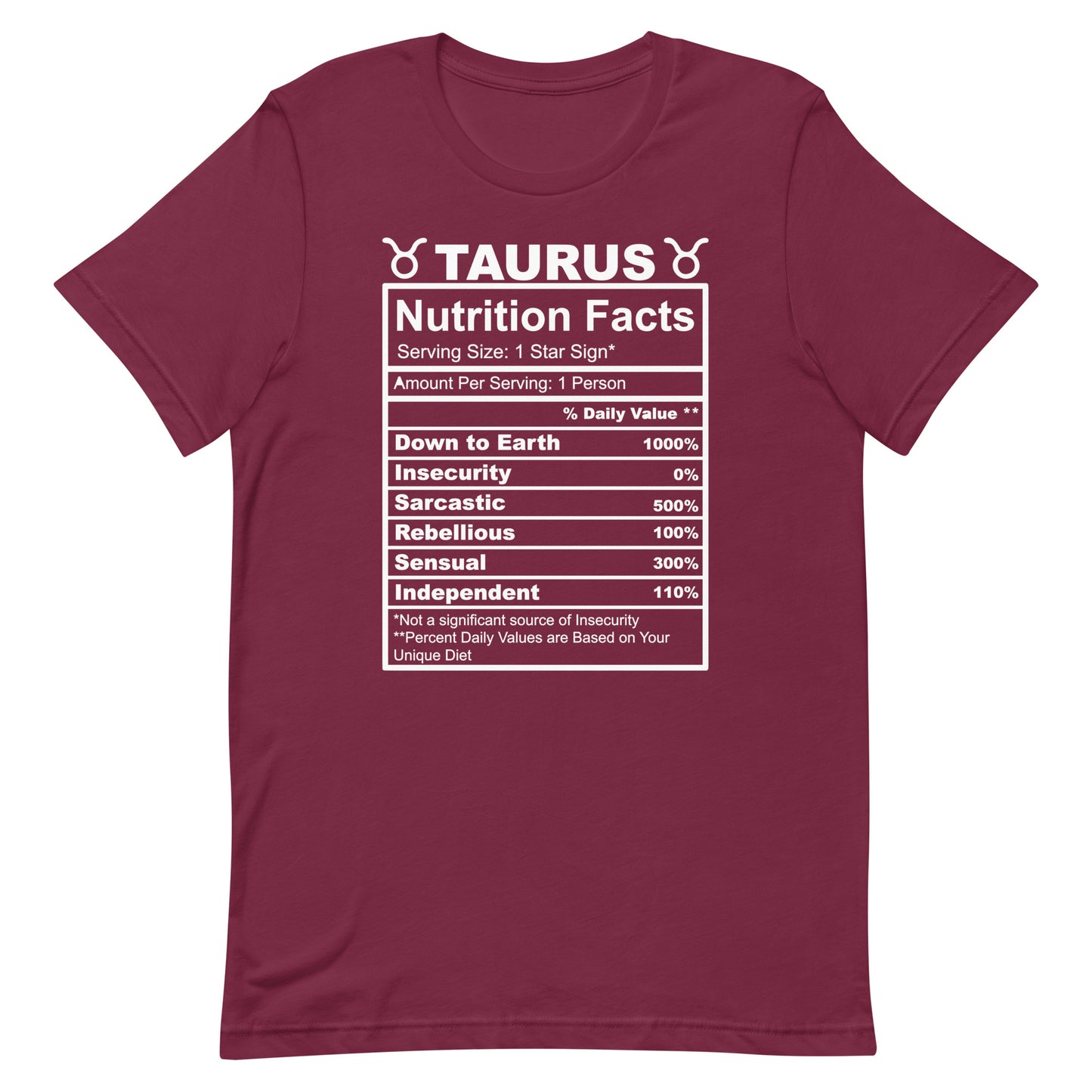 TAURUS - 2XL-3XL - Unisex T-Shirt (white letters)