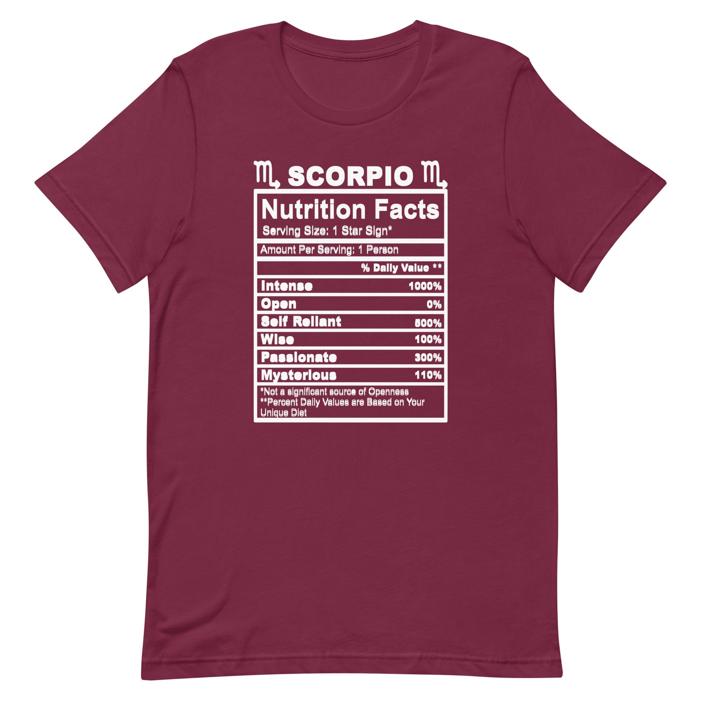 SCORPIO - L-XL - Unisex T-Shirt (white letters)