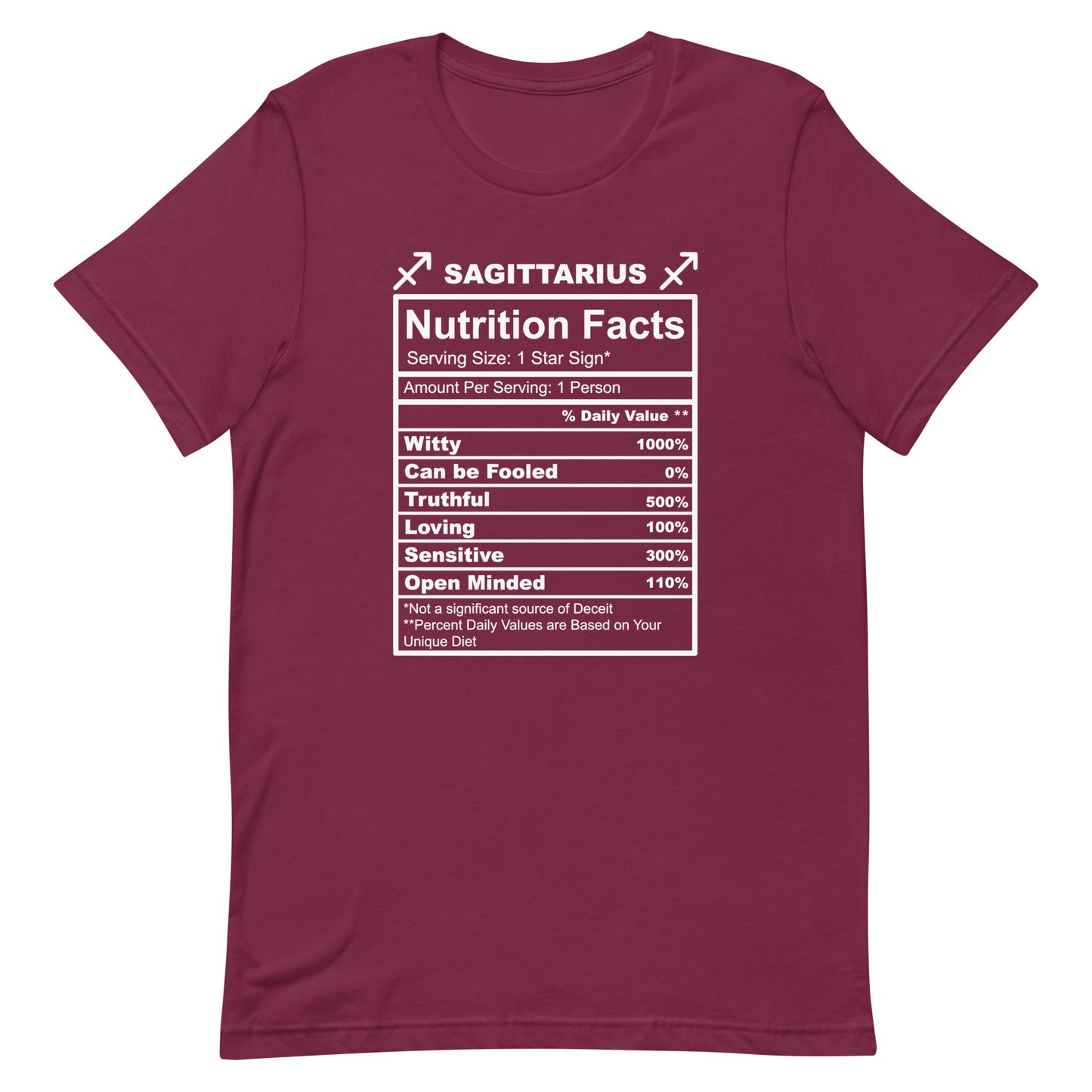 SAGITTARUIS -2XL-3XL - Unisex T-Shirt (white letters)