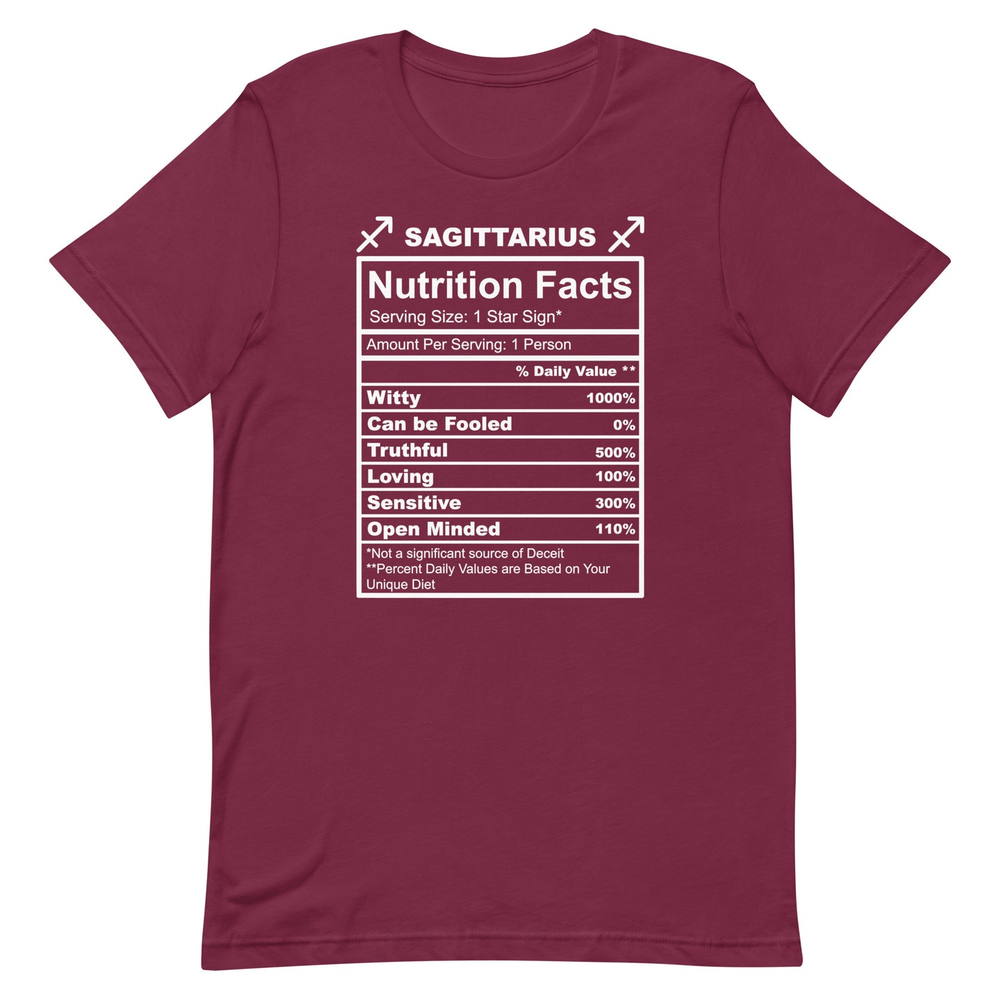 SAGITTARUIS -4XL-5XL - Unisex T-Shirt (white letters)