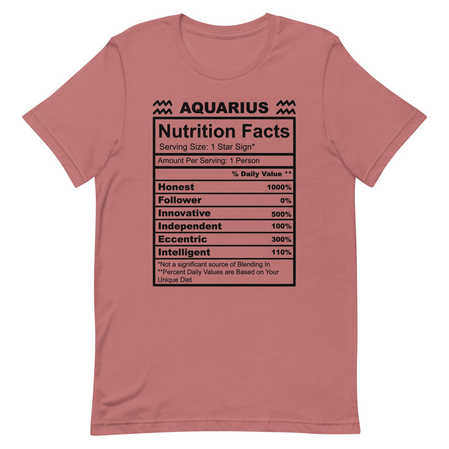 AQUARIUS - 4XL-5XL - Unisex T-Shirt (black letters)