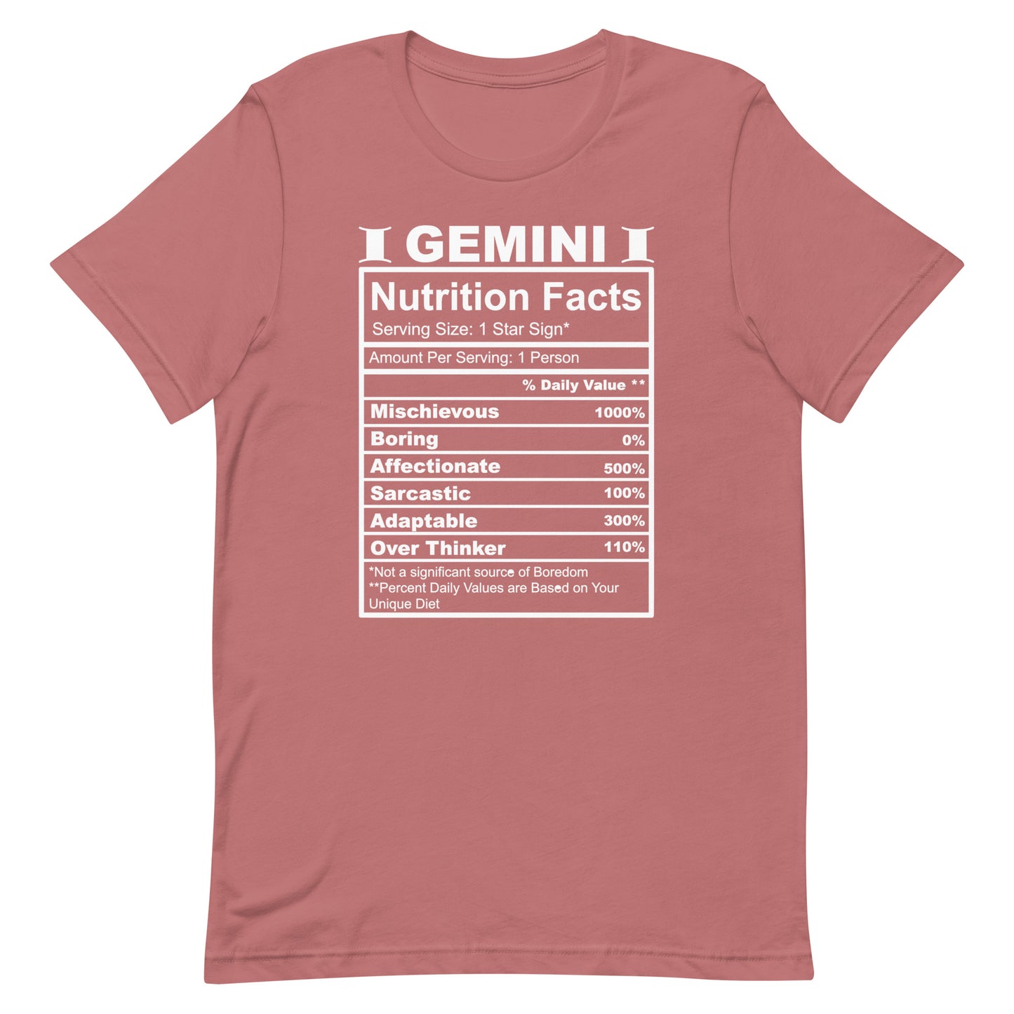 GEMINI - L-XL - Unisex T-Shirt (white letters)
