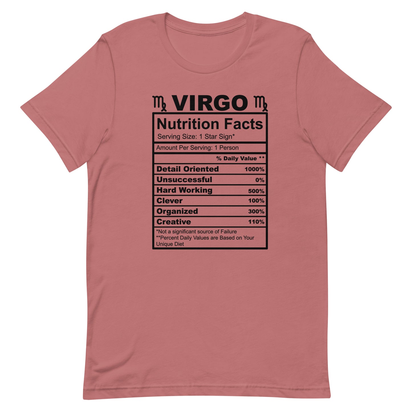 VIRGO - S-M - Unisex T-Shirt (black letters)