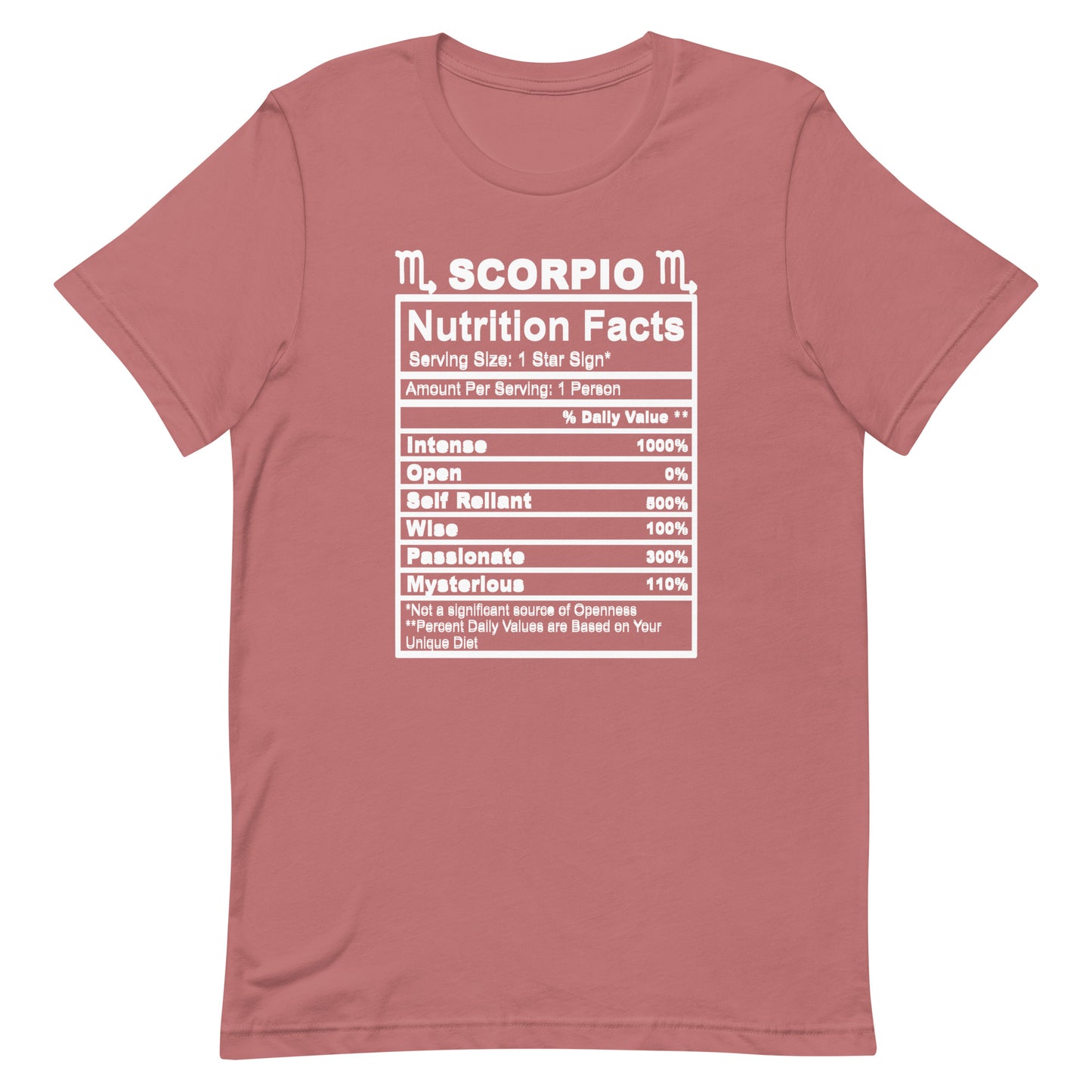 SCORPIO - L-XL - Unisex T-Shirt (white letters)