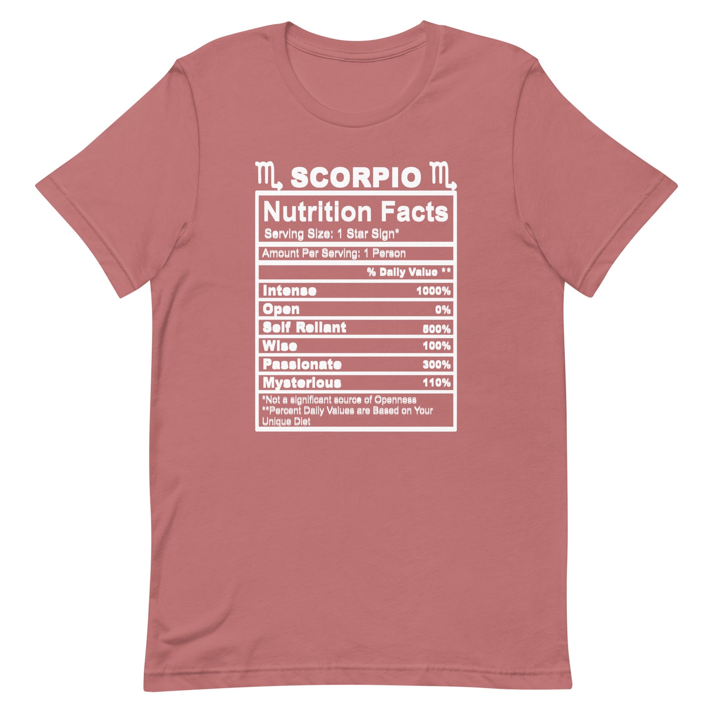 SCORPIO - 2XL-3XL - Unisex T-Shirt (white letters)