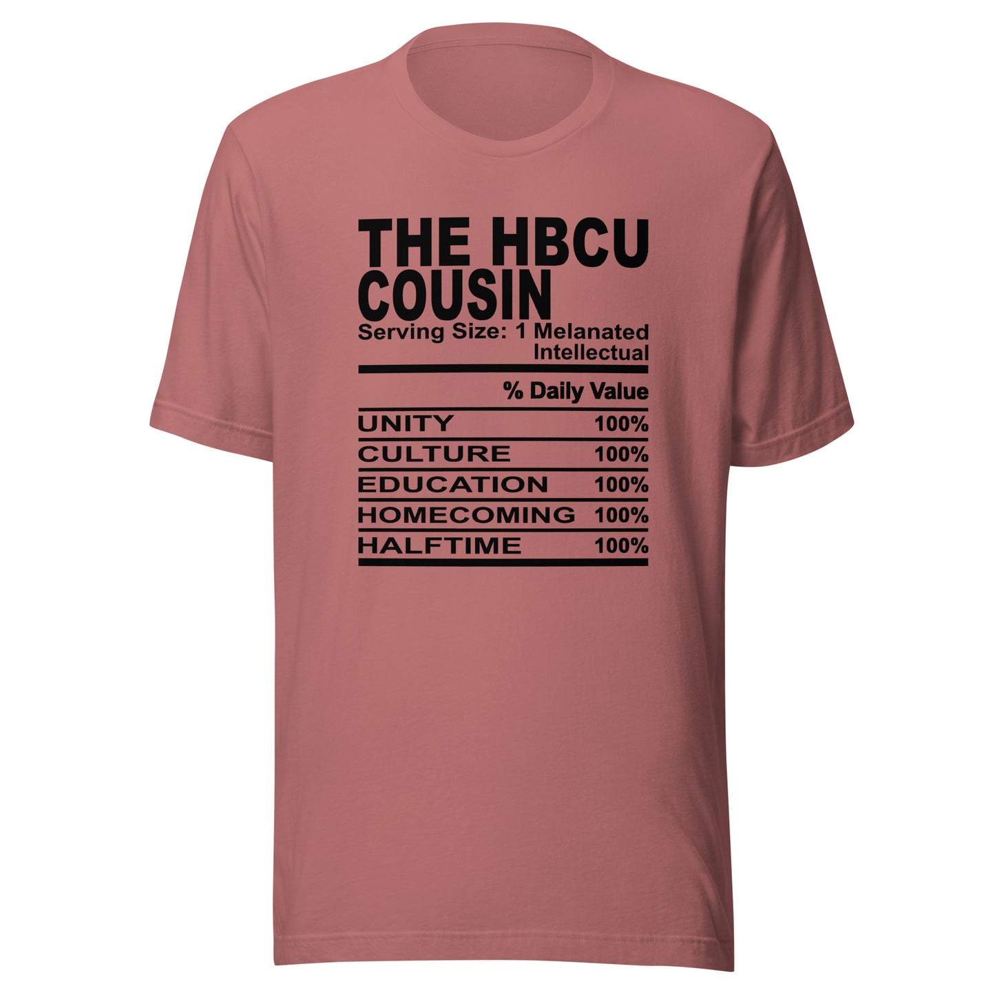 THE HBCU COUSIN - 4XL - Unisex T-Shirt (black print)