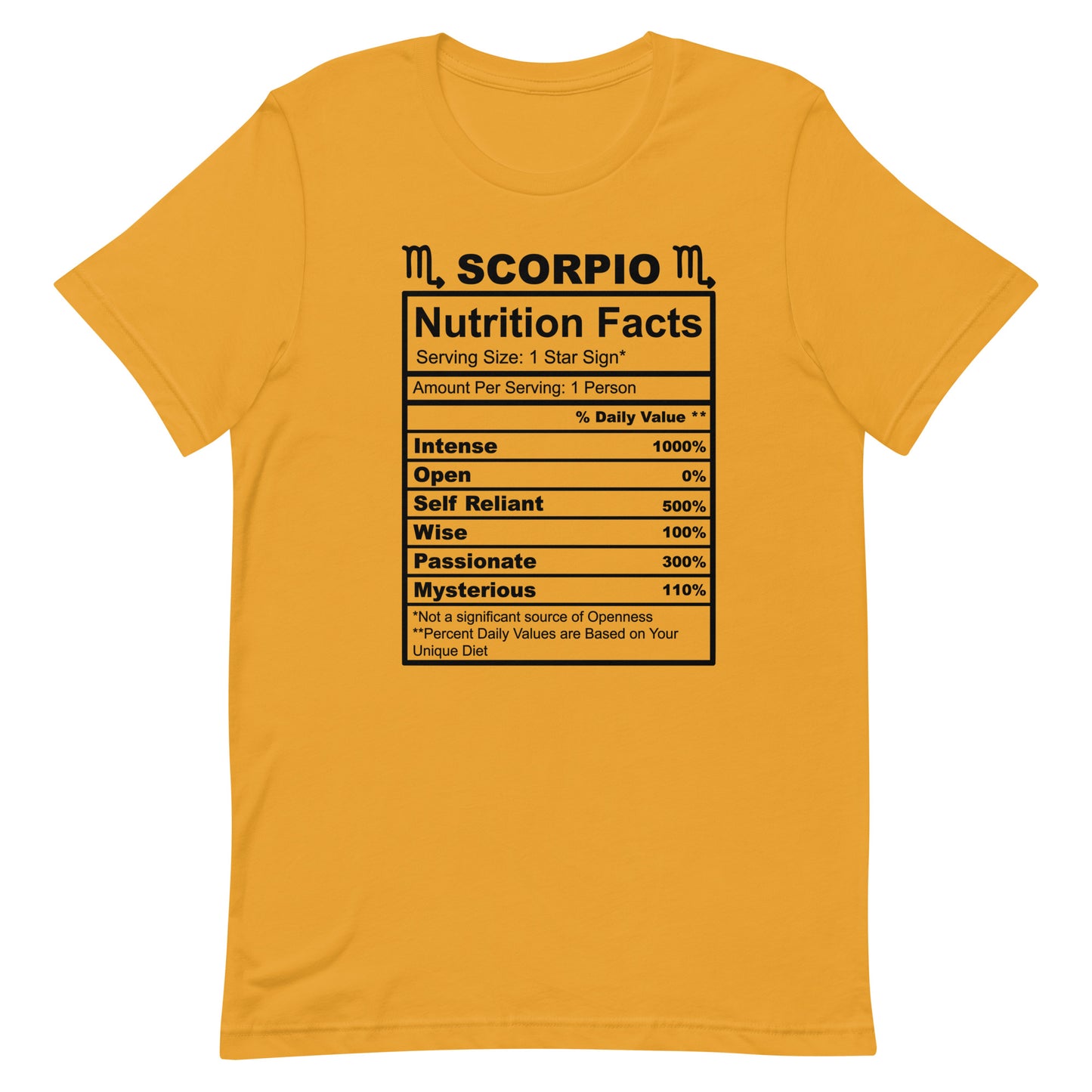 SCORPIO - 4XL-5XL - Unisex T-Shirt (black letters)