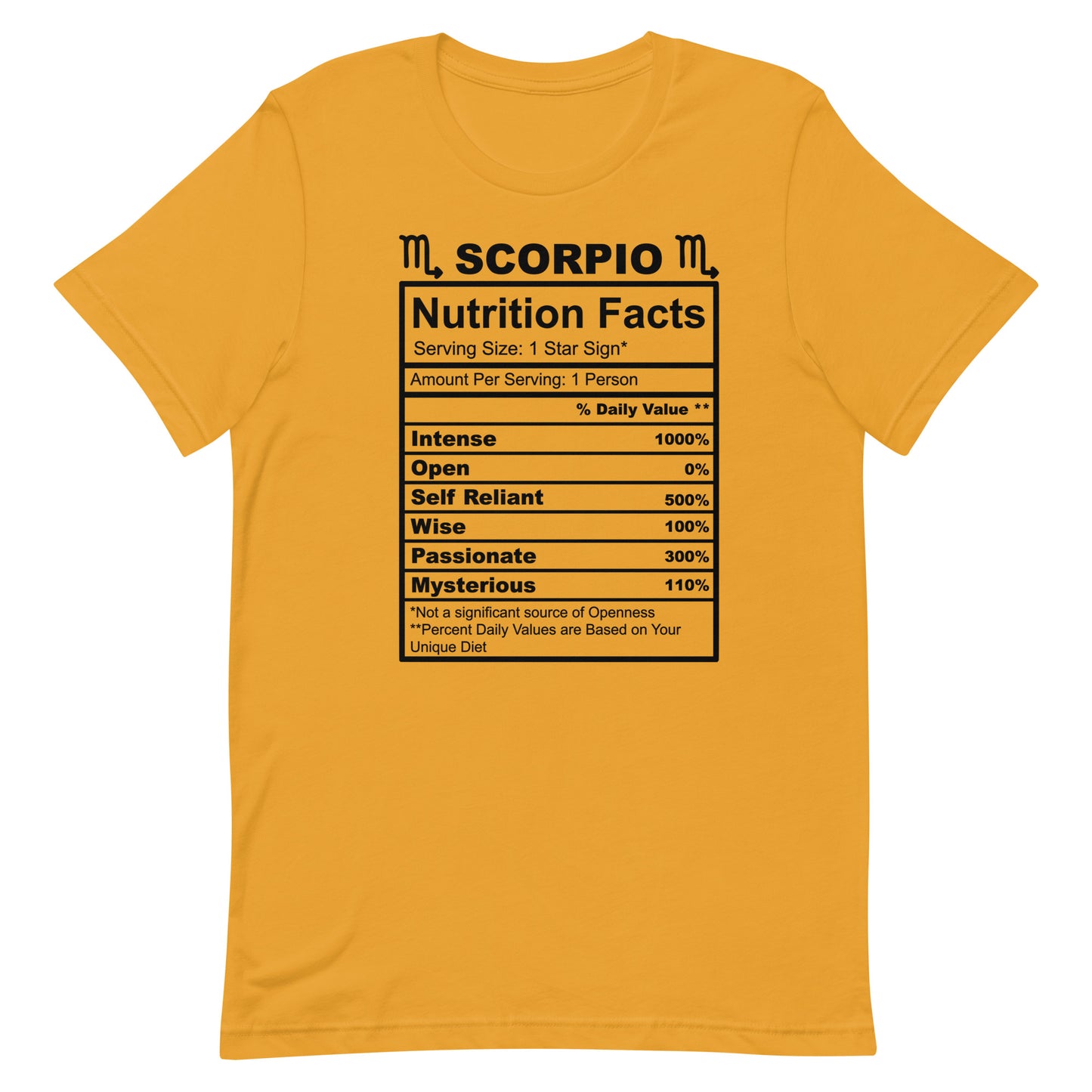 SCORPIO - 4XL-5XL - Unisex T-Shirt (black letters)
