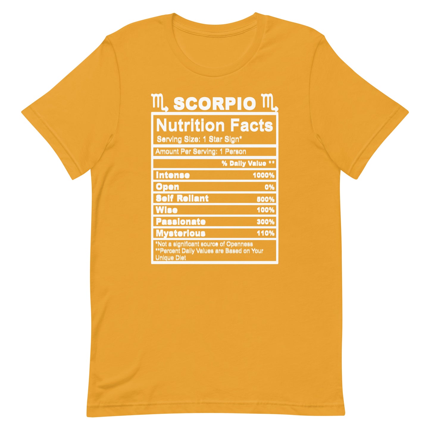 SCORPIO - 4XL-5XL - Unisex T-Shirt (white letters)
