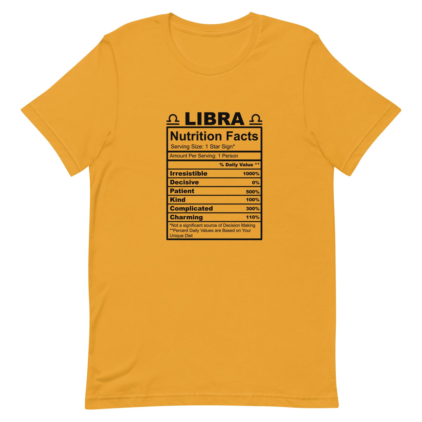 LIBRA - 4XL-5XL - Unisex T-Shirt (black letters)