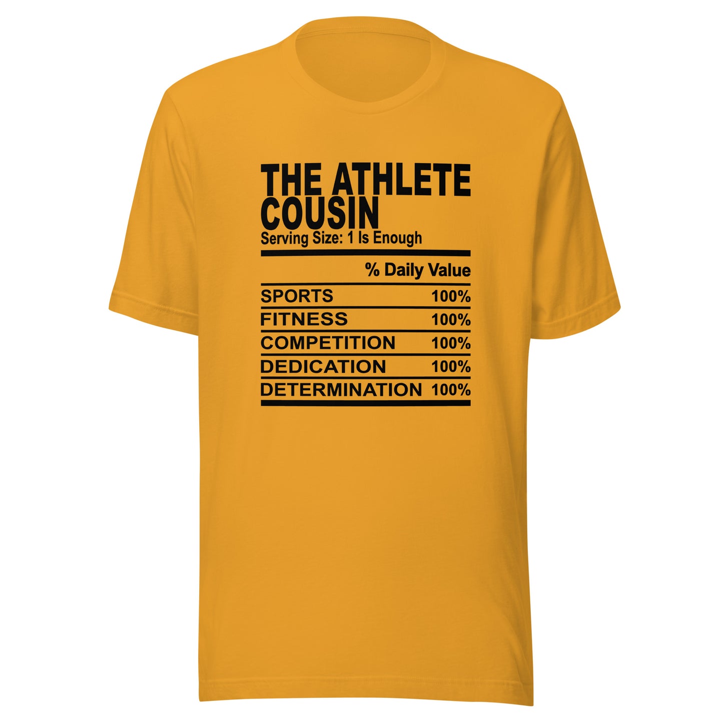 THE ATHLETIC COUSIN - 4XL - Unisex T-Shirt (black print)