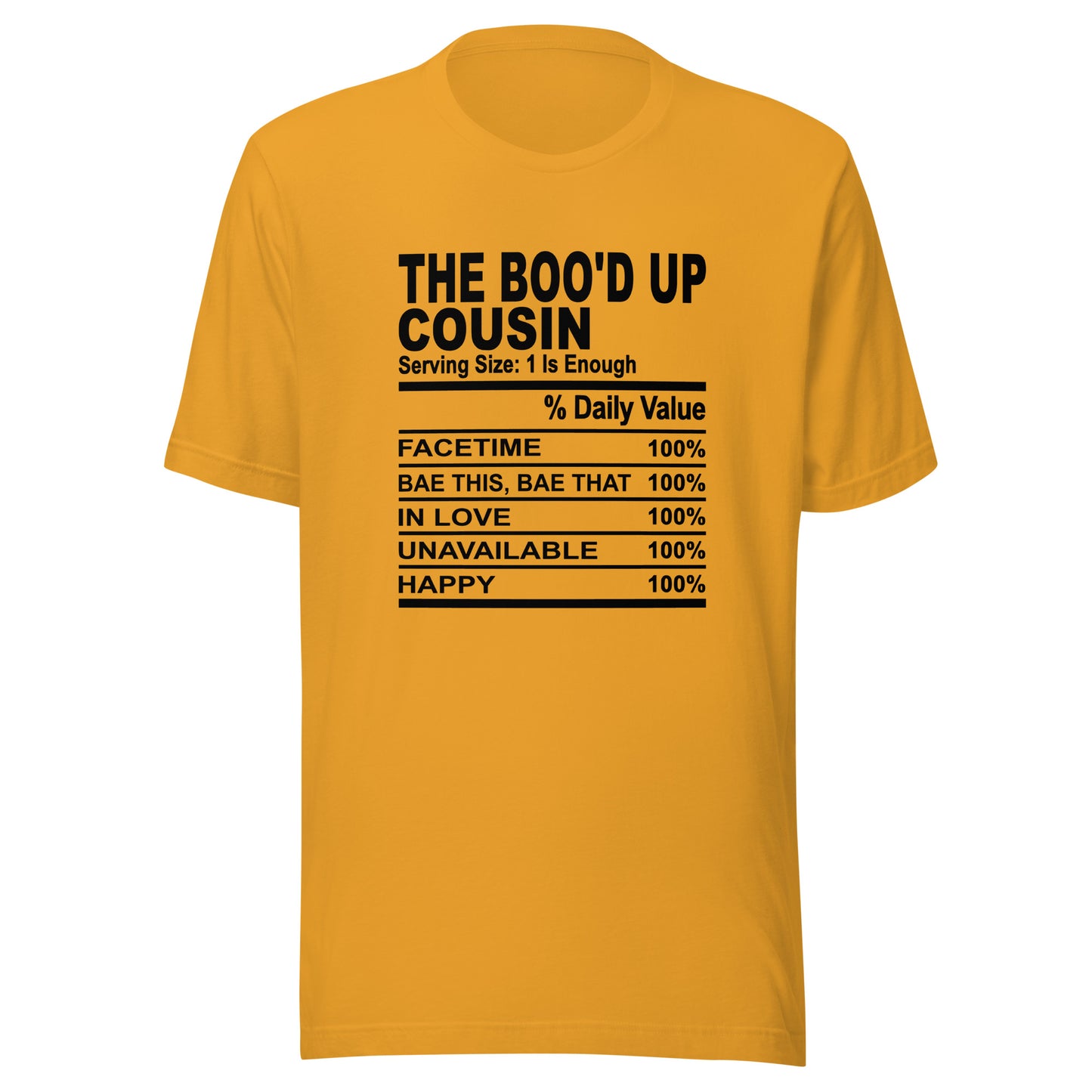 THE BOO'D UP COUSIN - 4XL - Unisex T-Shirt (black print)