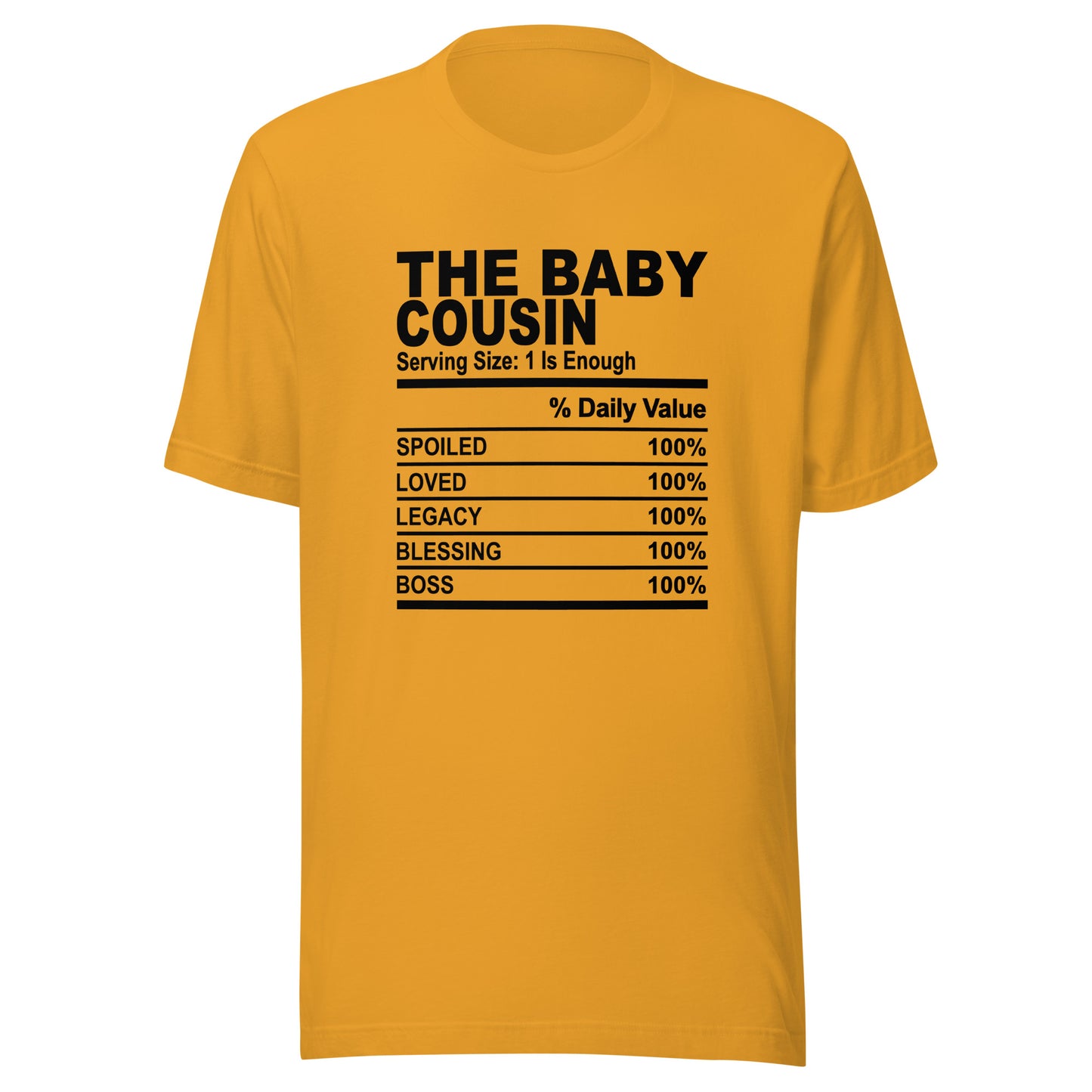 THE BABY COUSIN - 4XL - Unisex T-Shirt (black print)