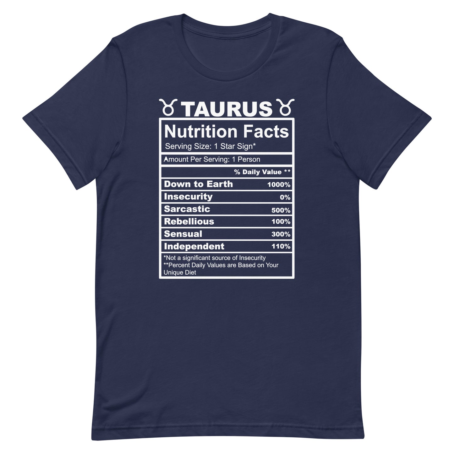 TAURUS - 2XL-3XL - Unisex T-Shirt (white letters)