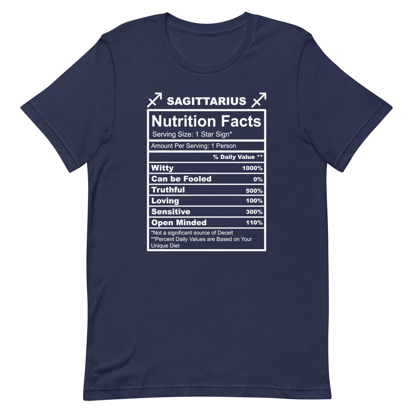 SAGITTARUIS - S-M - Unisex T-Shirt (white letters)