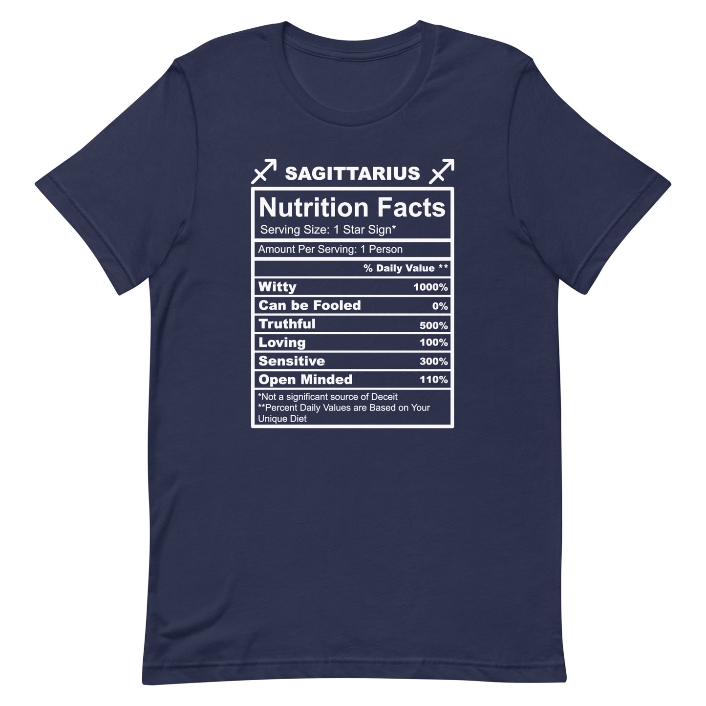 SAGITTARUIS - L-XL - Unisex T-Shirt (white letters)