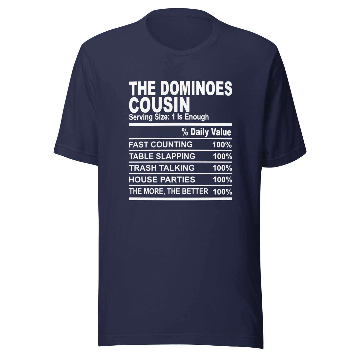 THE DOMINIOES COUSIN - 4XL - Unisex T-Shirt (white print)