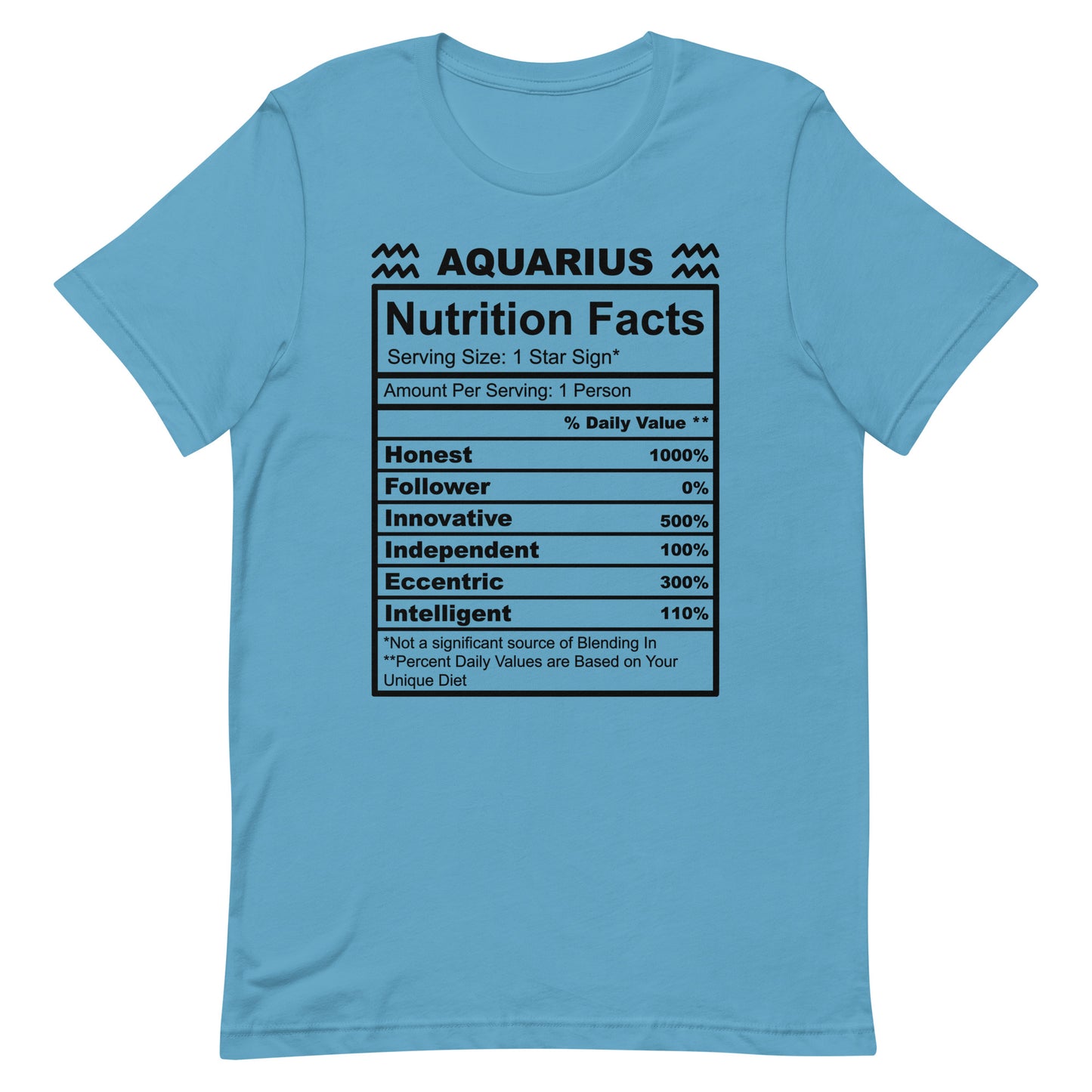 AQUARIUS - 4XL-5XL - Unisex T-Shirt (black letters)