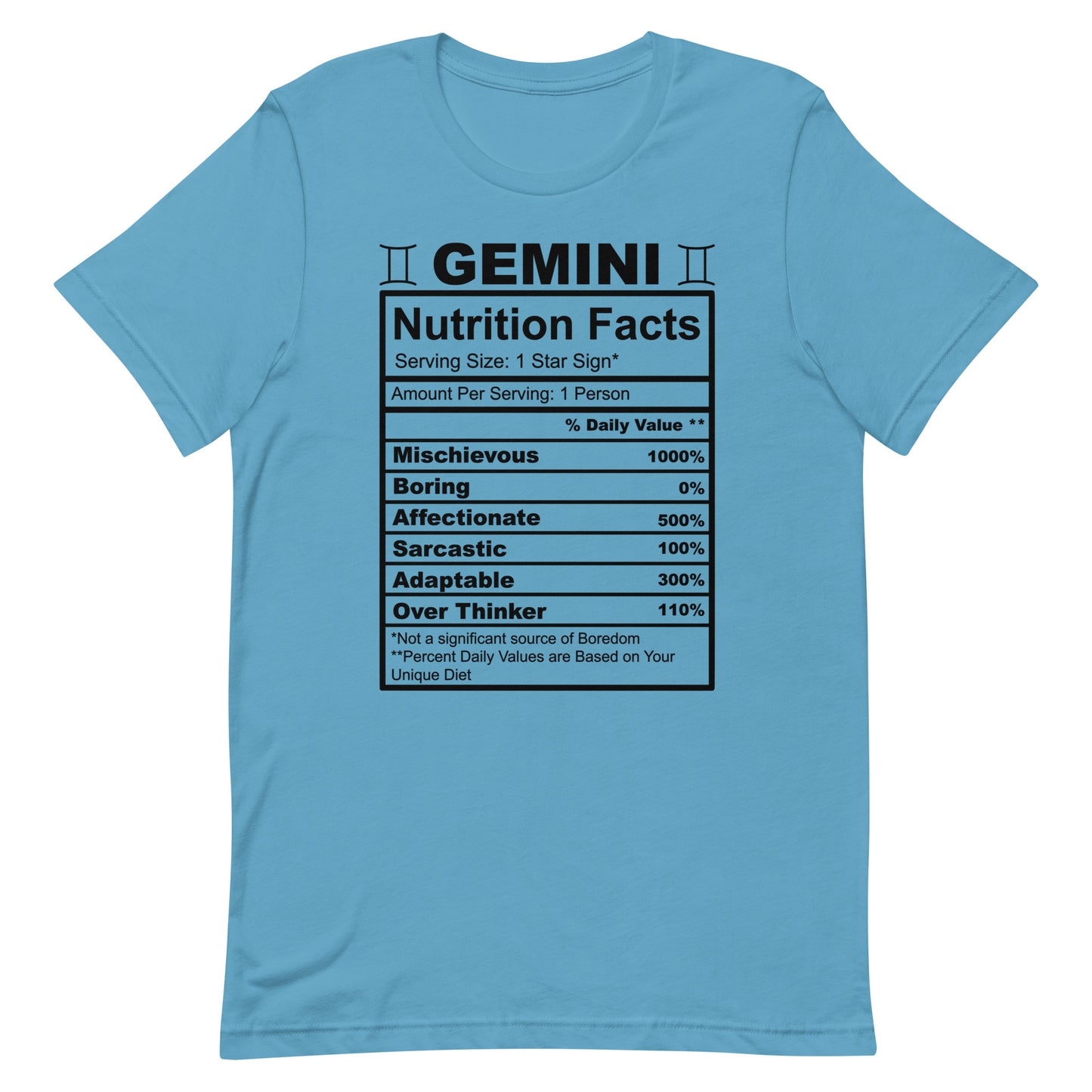 GEMINI - S-M - Unisex T-Shirt (black letters)