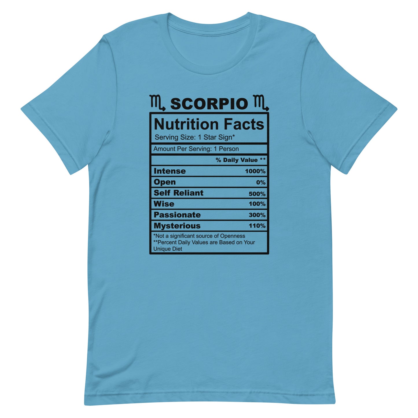 SCORPIO - S-M - Unisex T-Shirt (black letters)