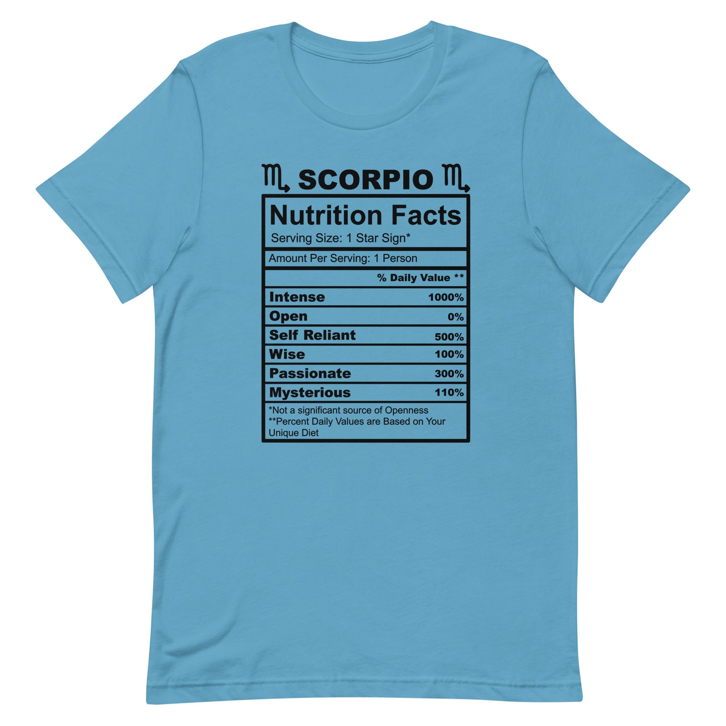 SCORPIO - L-XL - Unisex T-Shirt (black letters)