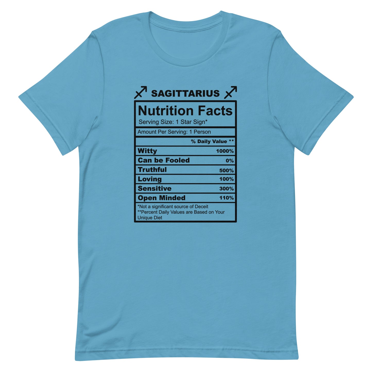 SAGITTARUIS - L-XL - Unisex T-Shirt (black letters)