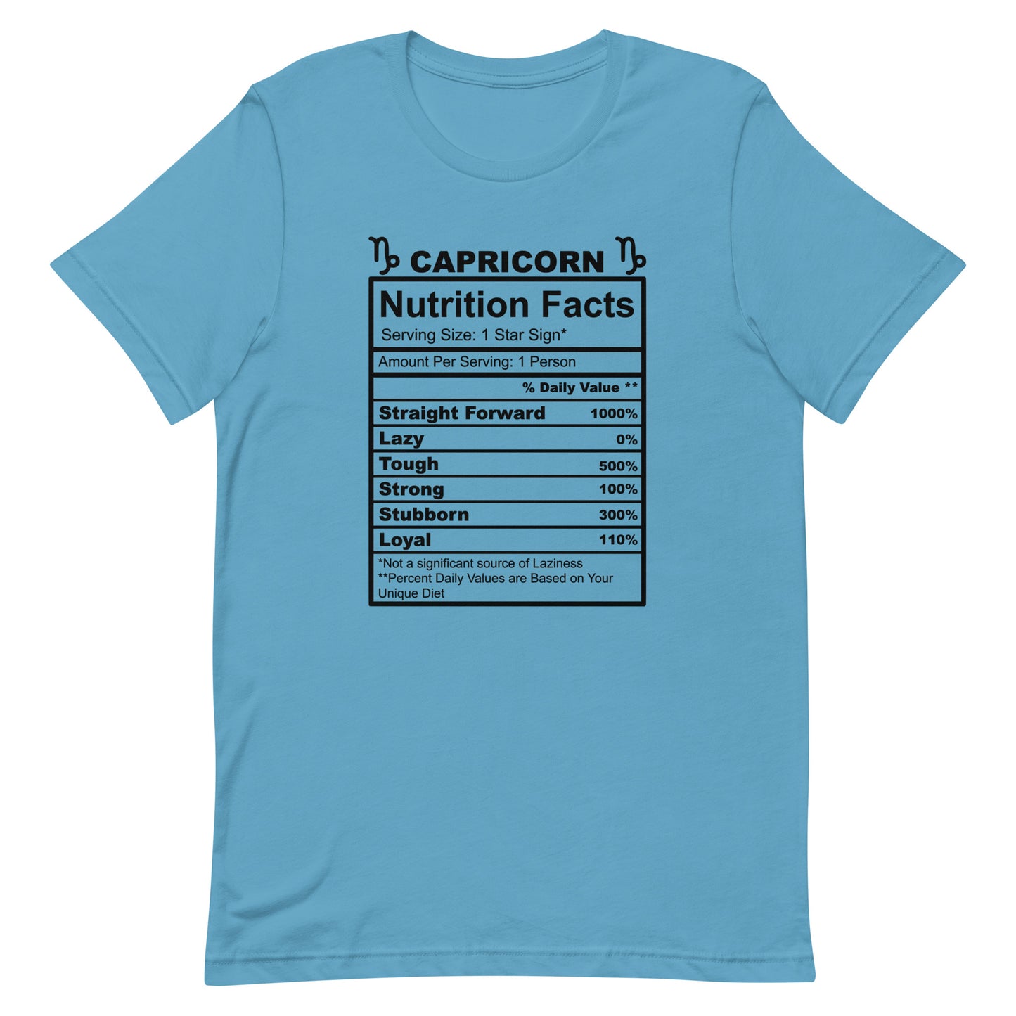 CAPRICORN - S-M - Unisex T-Shirt (black letters)