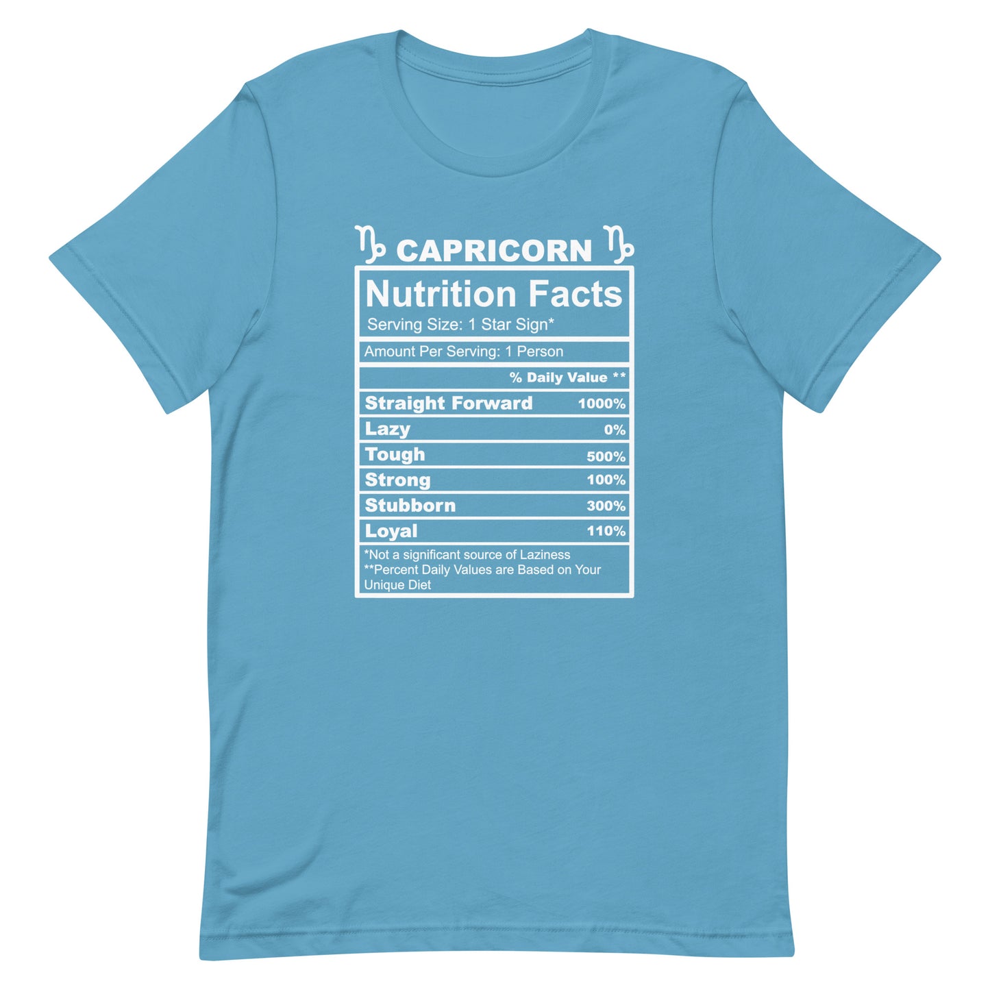 CAPRICORN - 2XL-3XL - Unisex T-Shirt (black letters)