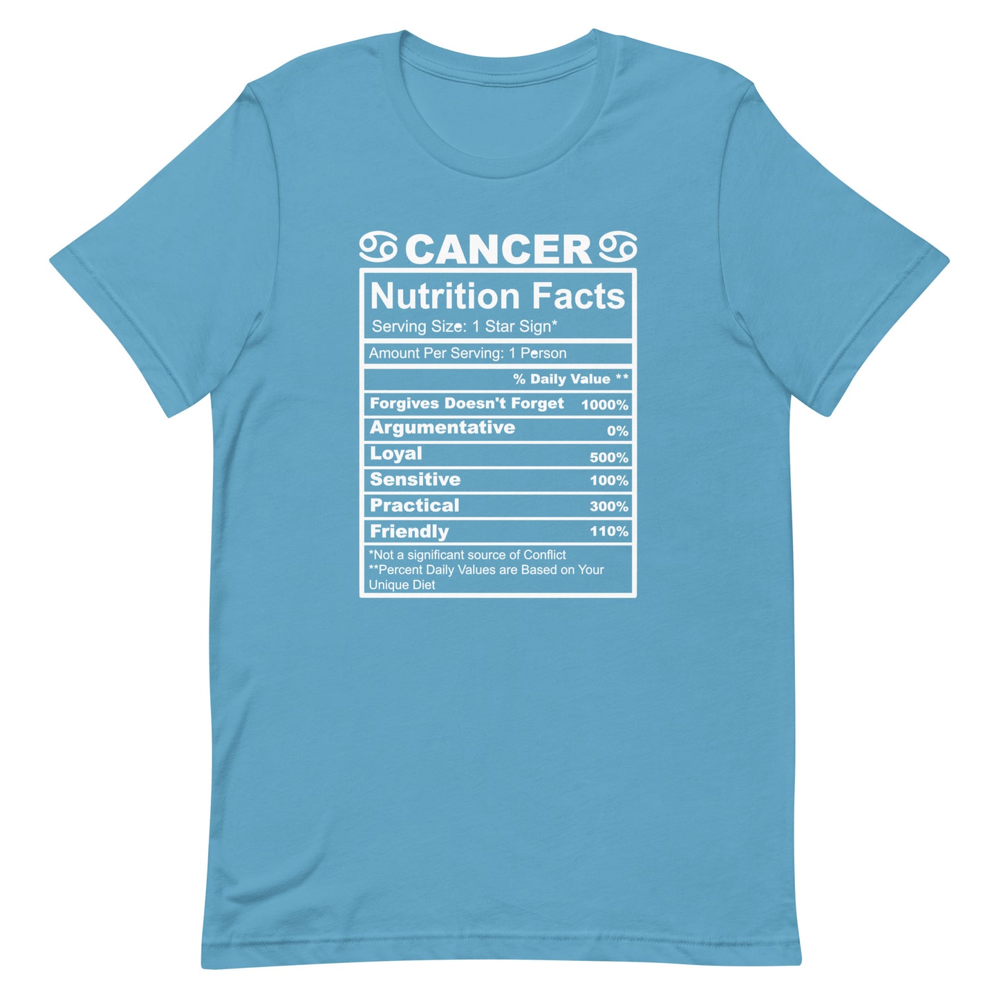 CANCER - S-M - Unisex T-Shirt (white letters)