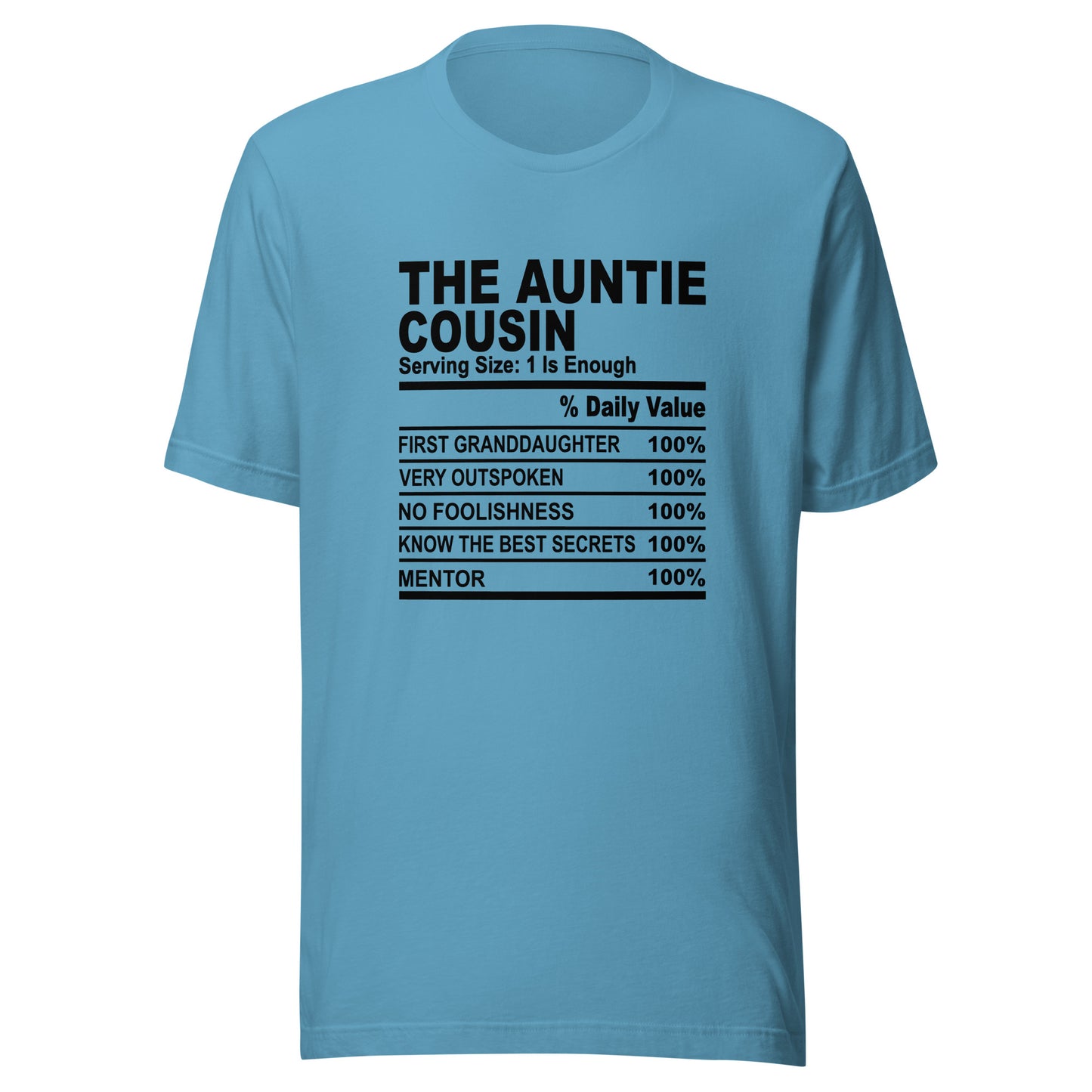 THE AUNTIE COUSIN - 4XL - Unisex T-Shirt (black print)