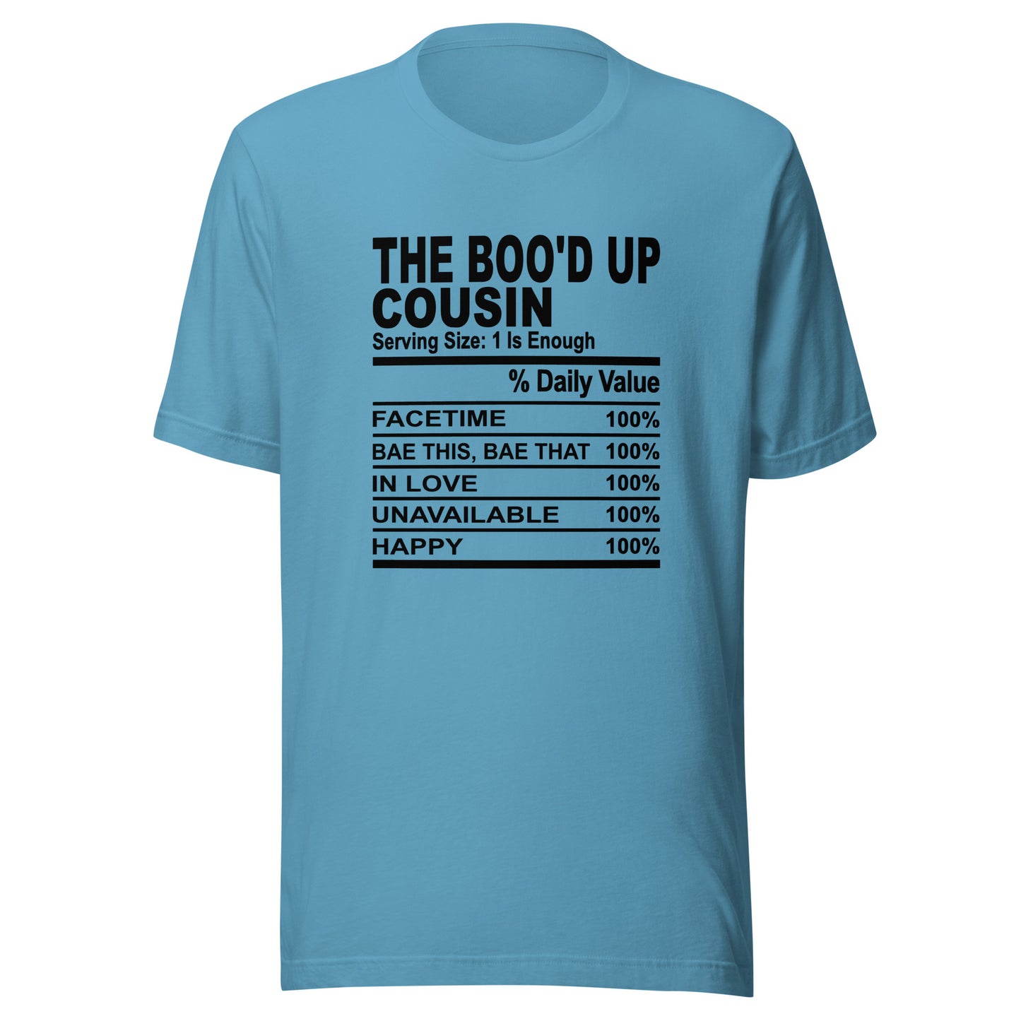 THE BOO'D UP COUSIN - 4XL - Unisex T-Shirt (black print)