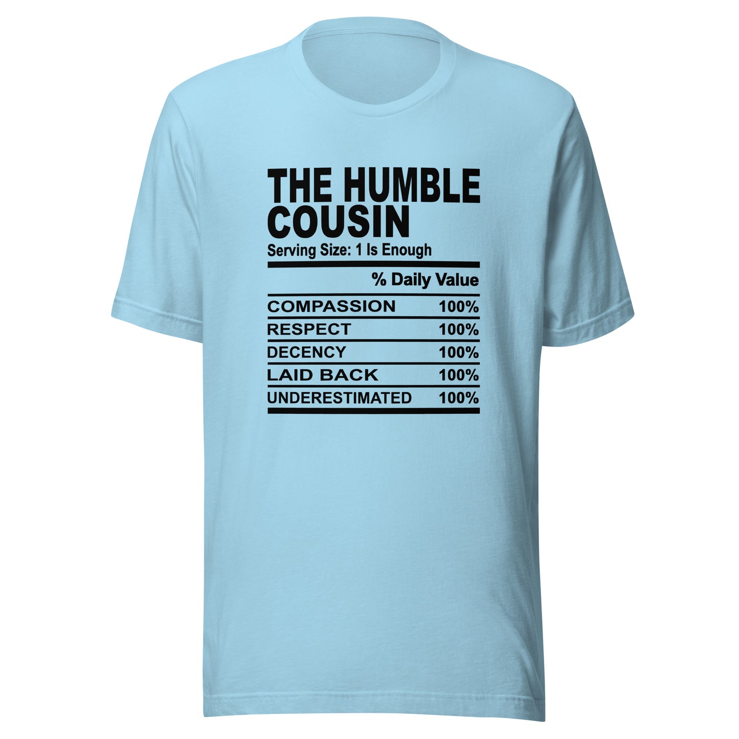 THE HUMBLE COUSIN - 4XL - Unisex T-Shirt (black print)