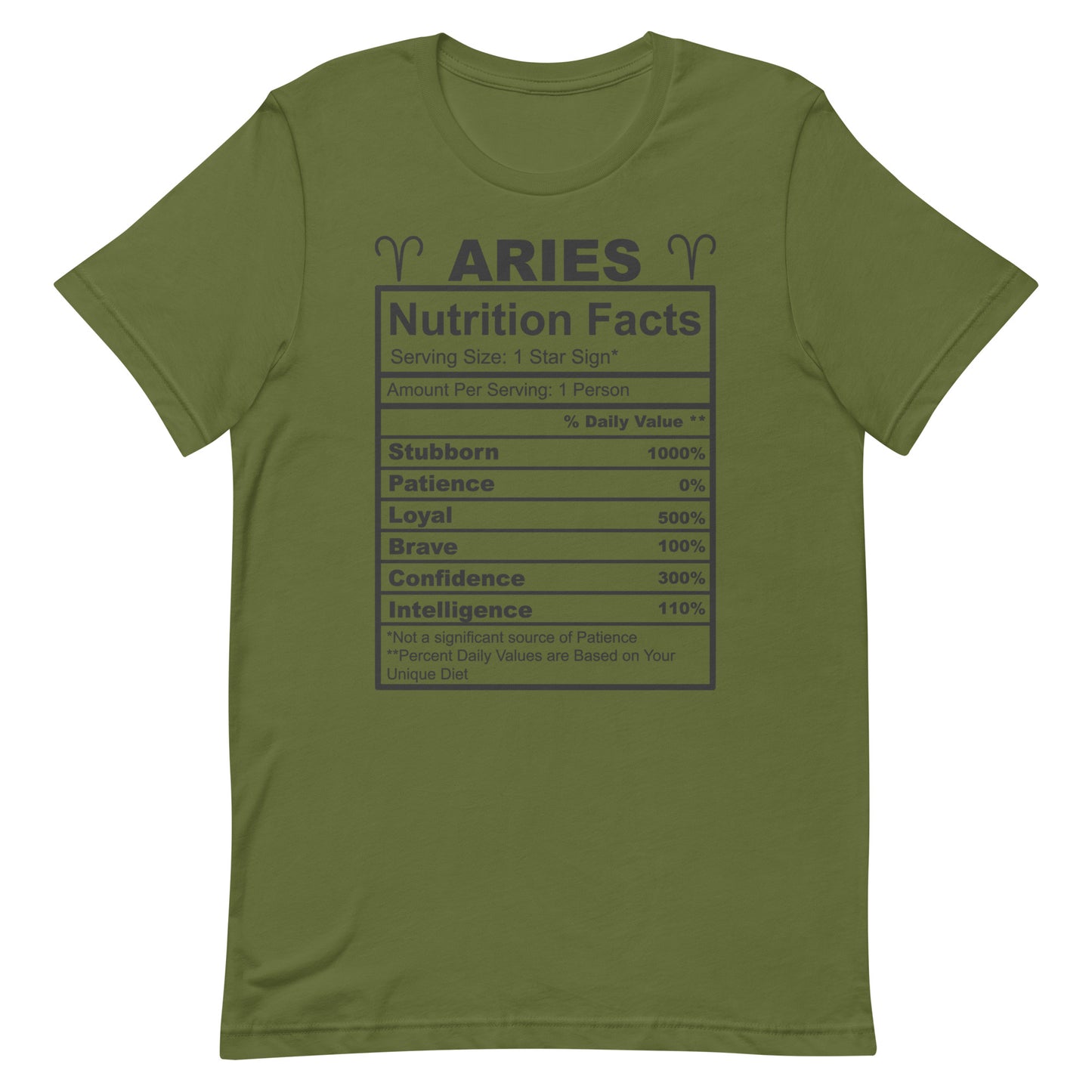 ARIES - L-XL - Unisex T-Shirt (black letters)