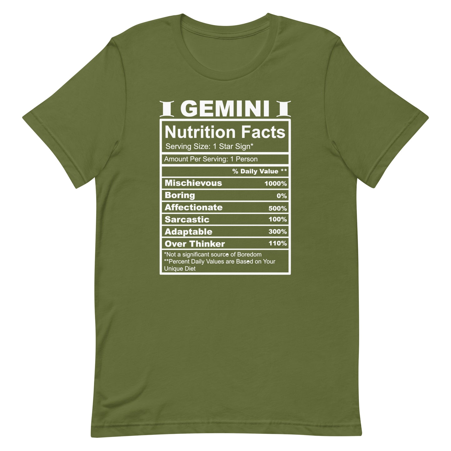 GEMINI - L-XL - Unisex T-Shirt (white letters)