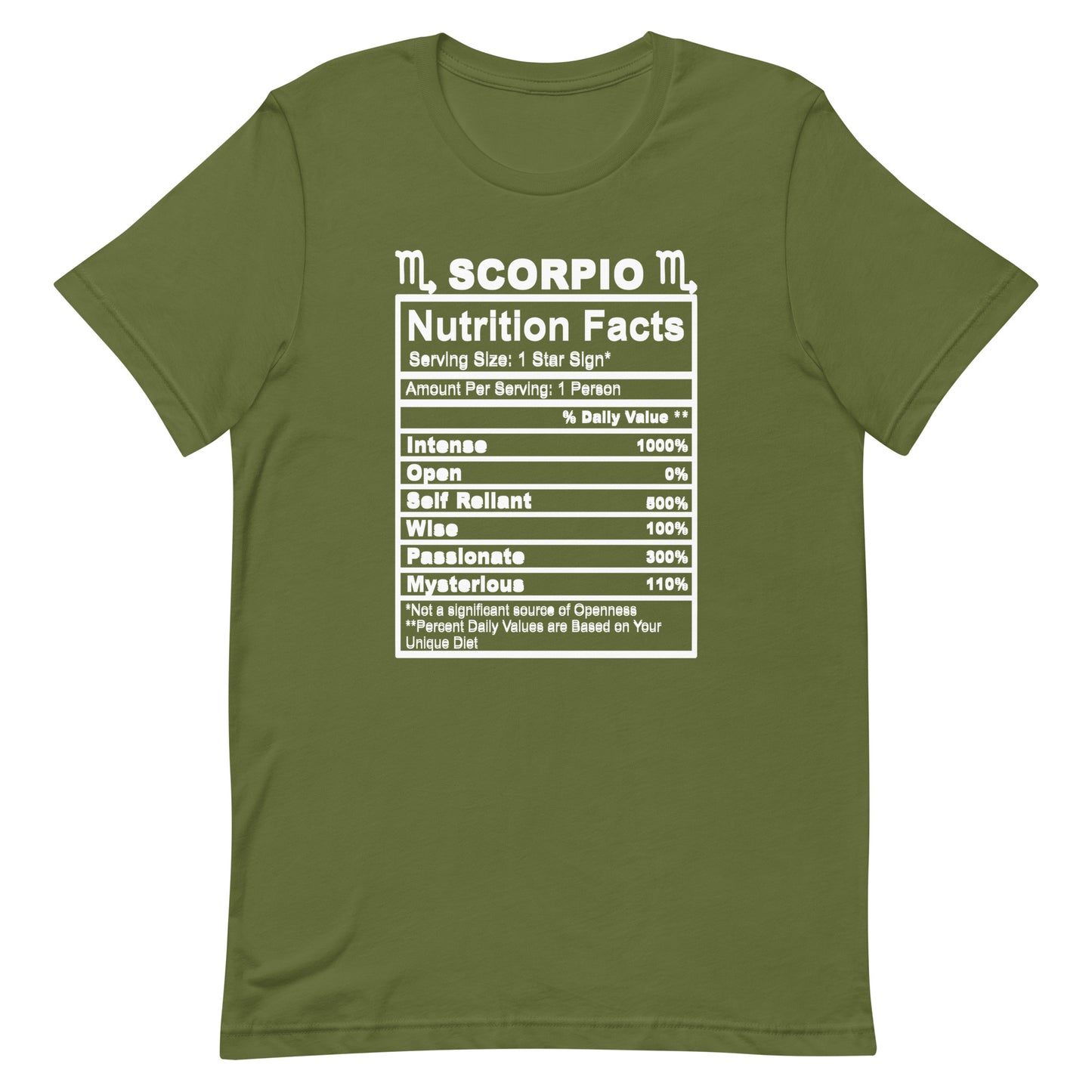 SCORPIO - L-XL - Unisex T-Shirt (white letters)