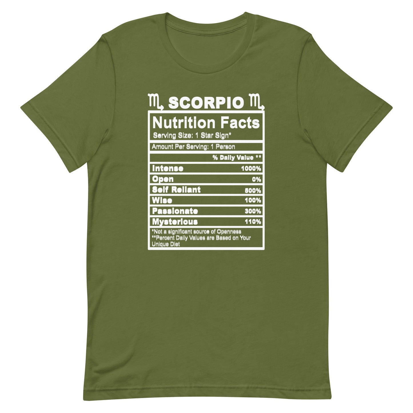 SCORPIO - 2XL-3XL - Unisex T-Shirt (white letters)