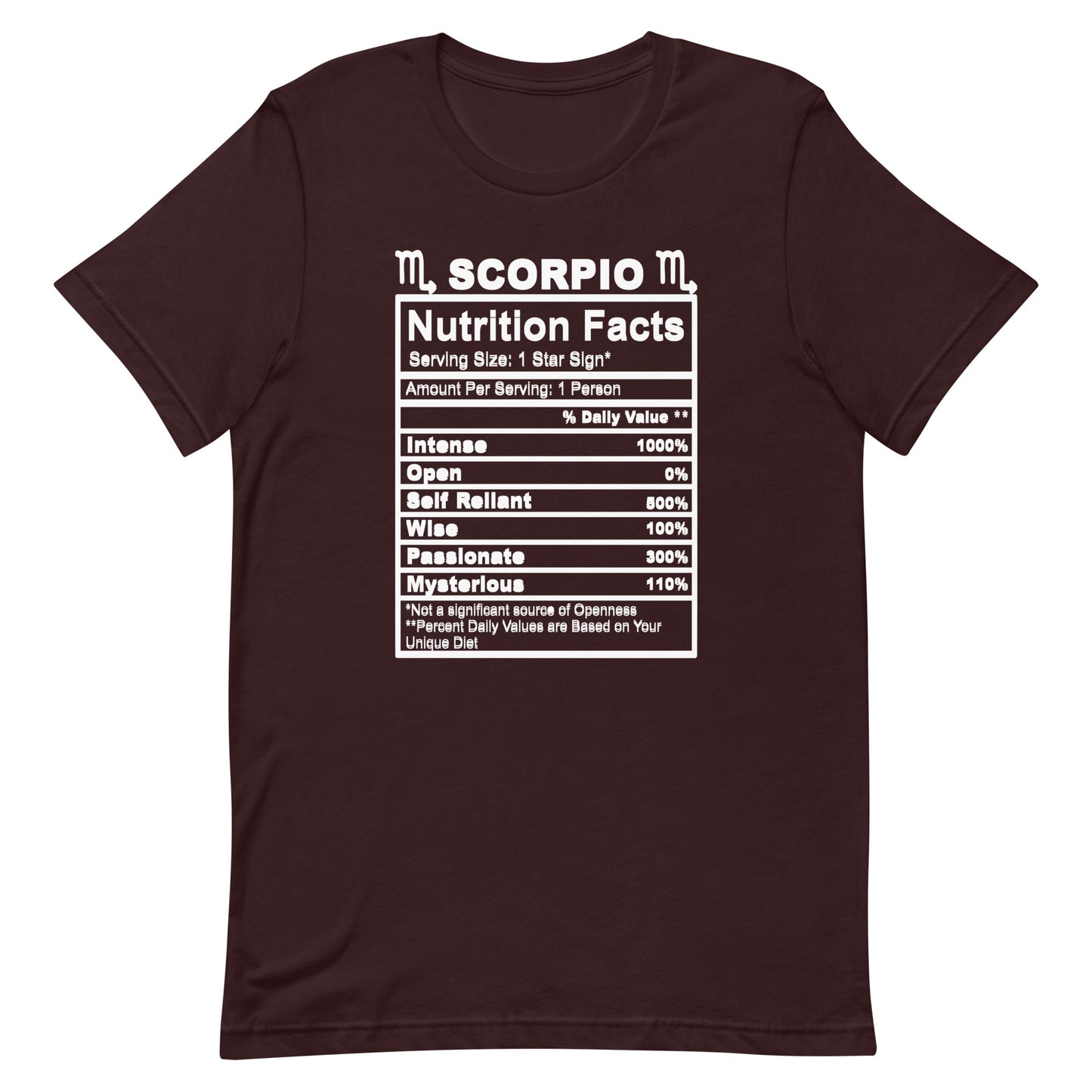 SCORPIO - L-XL - Unisex T-Shirt (white letters)