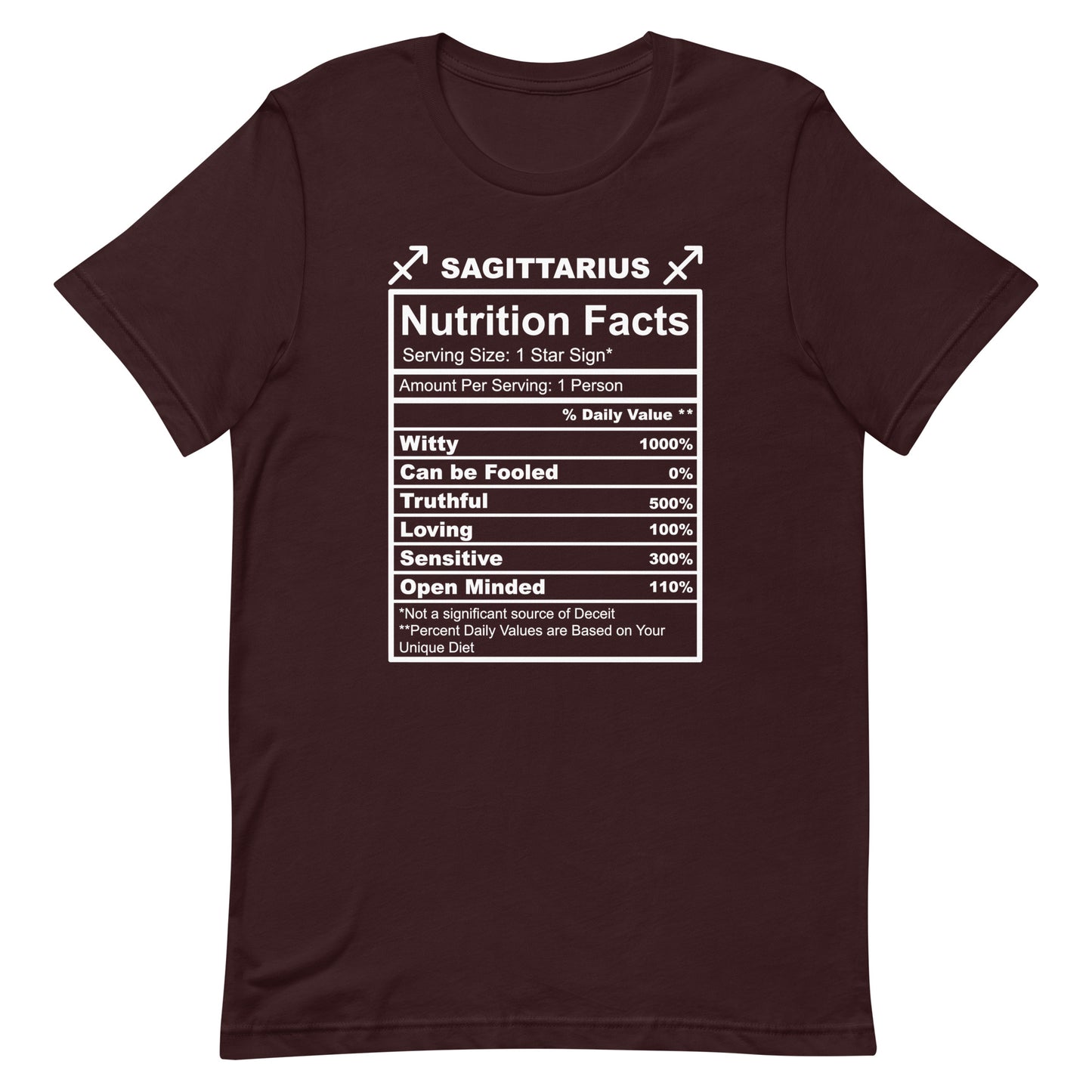 SAGITTARUIS - L-XL - Unisex T-Shirt (white letters)