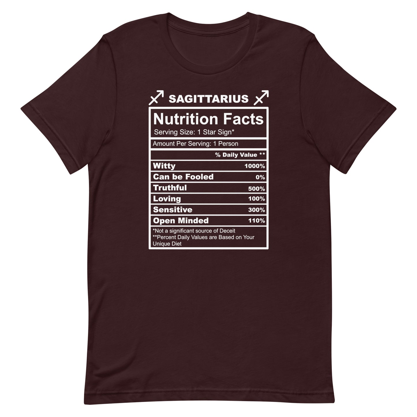 SAGITTARUIS -4XL-5XL - Unisex T-Shirt (white letters)