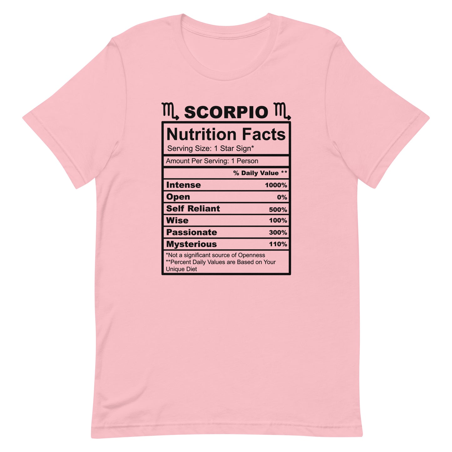 SCORPIO - S-M - Unisex T-Shirt (black letters)