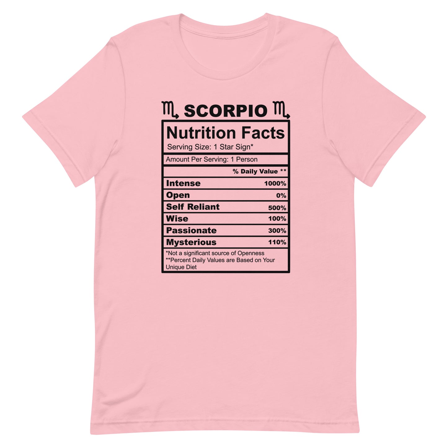 SCORPIO - L-XL - Unisex T-Shirt (black letters)