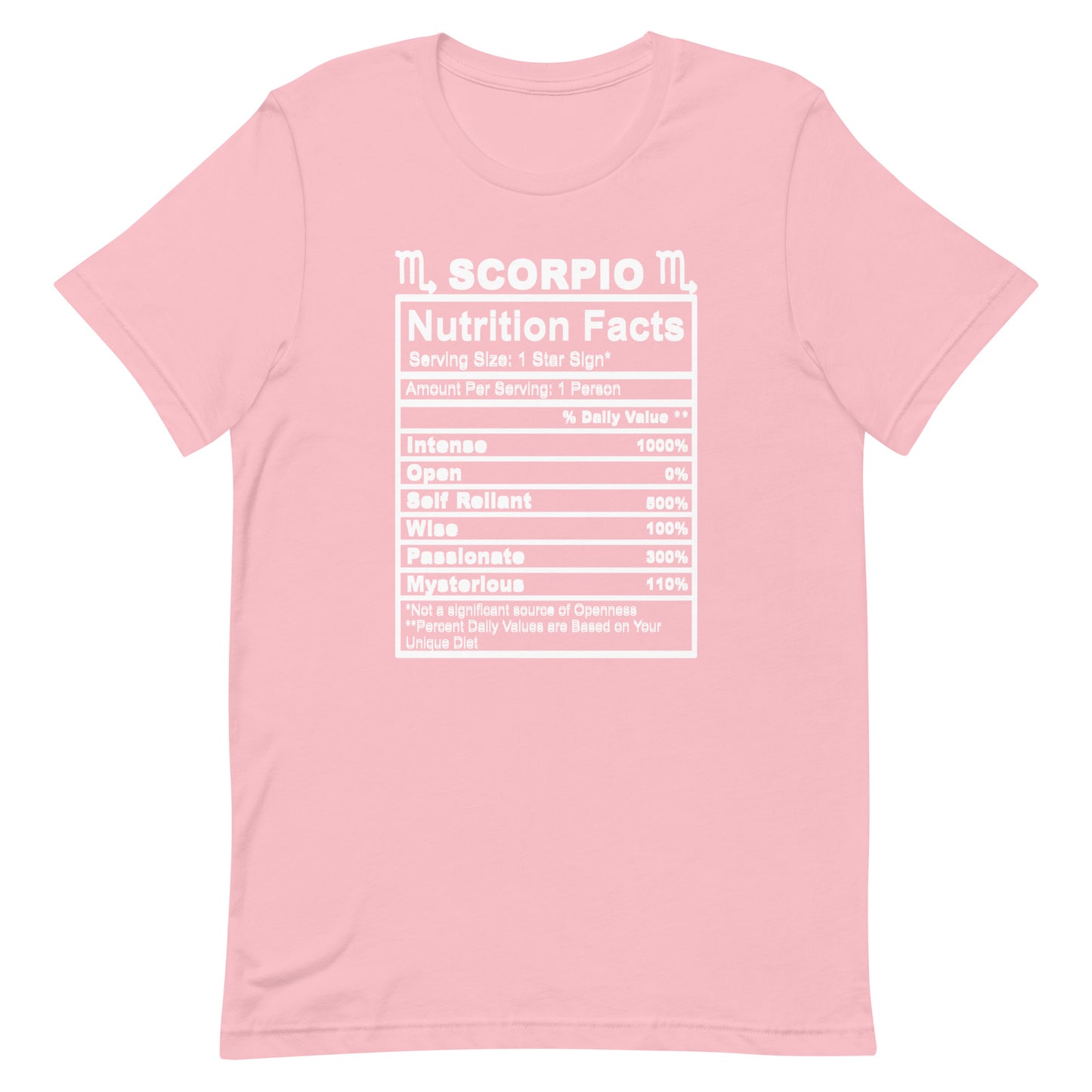 SCORPIO - L-XL - Unisex T-Shirt (white letters)