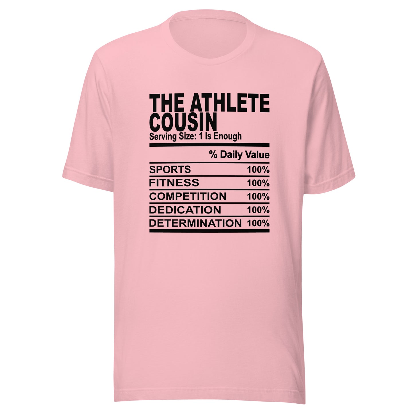 THE ATHLETIC COUSIN - 4XL - Unisex T-Shirt (black print)