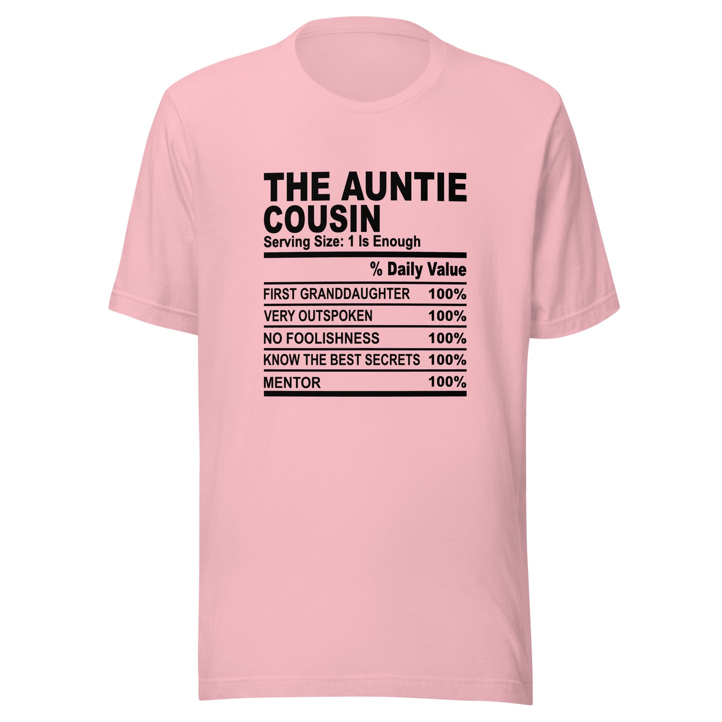 THE AUNTIE COUSIN - 4XL - Unisex T-Shirt (black print)