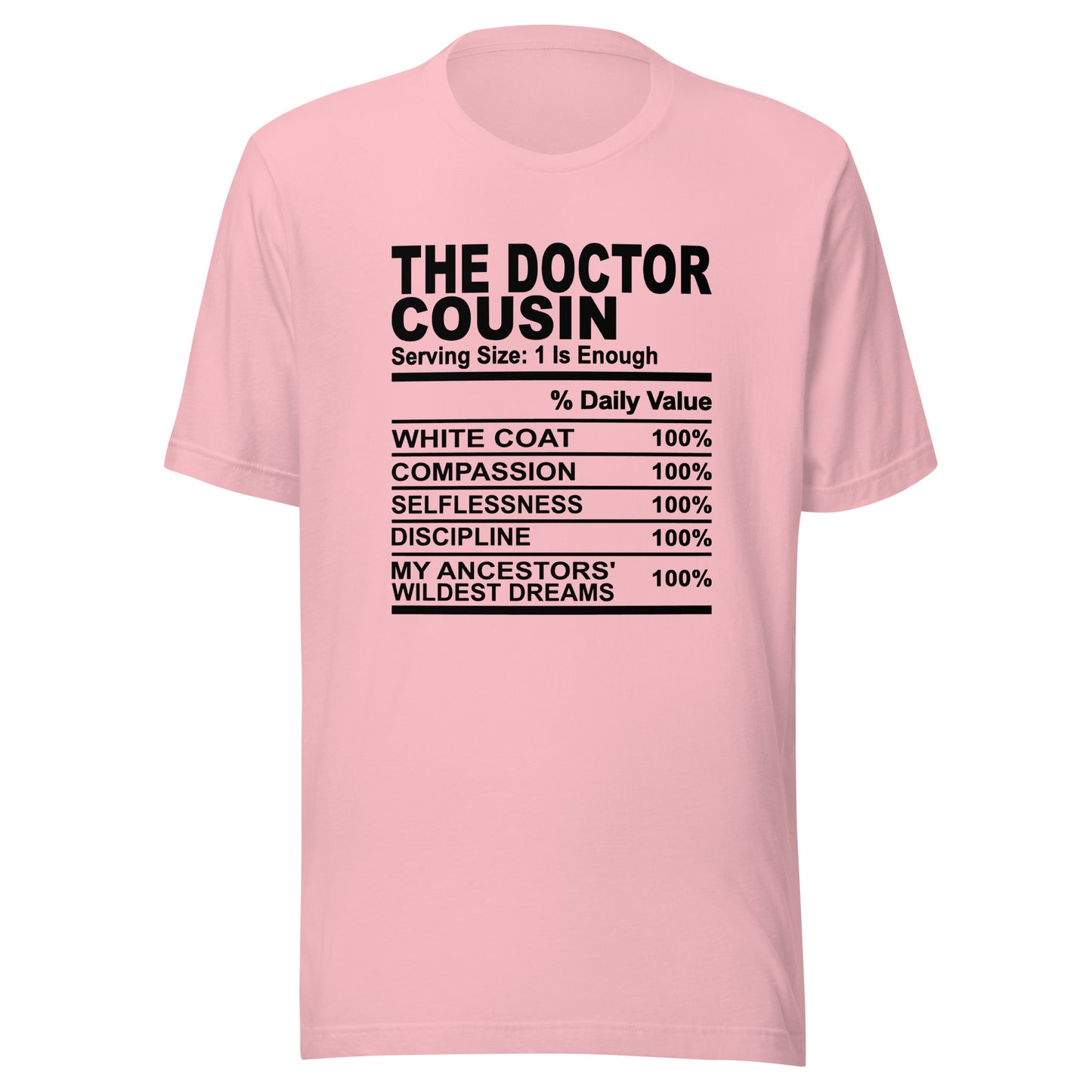 THE DOCTOR COUSIN - 4XL - Unisex T-Shirt (black print)